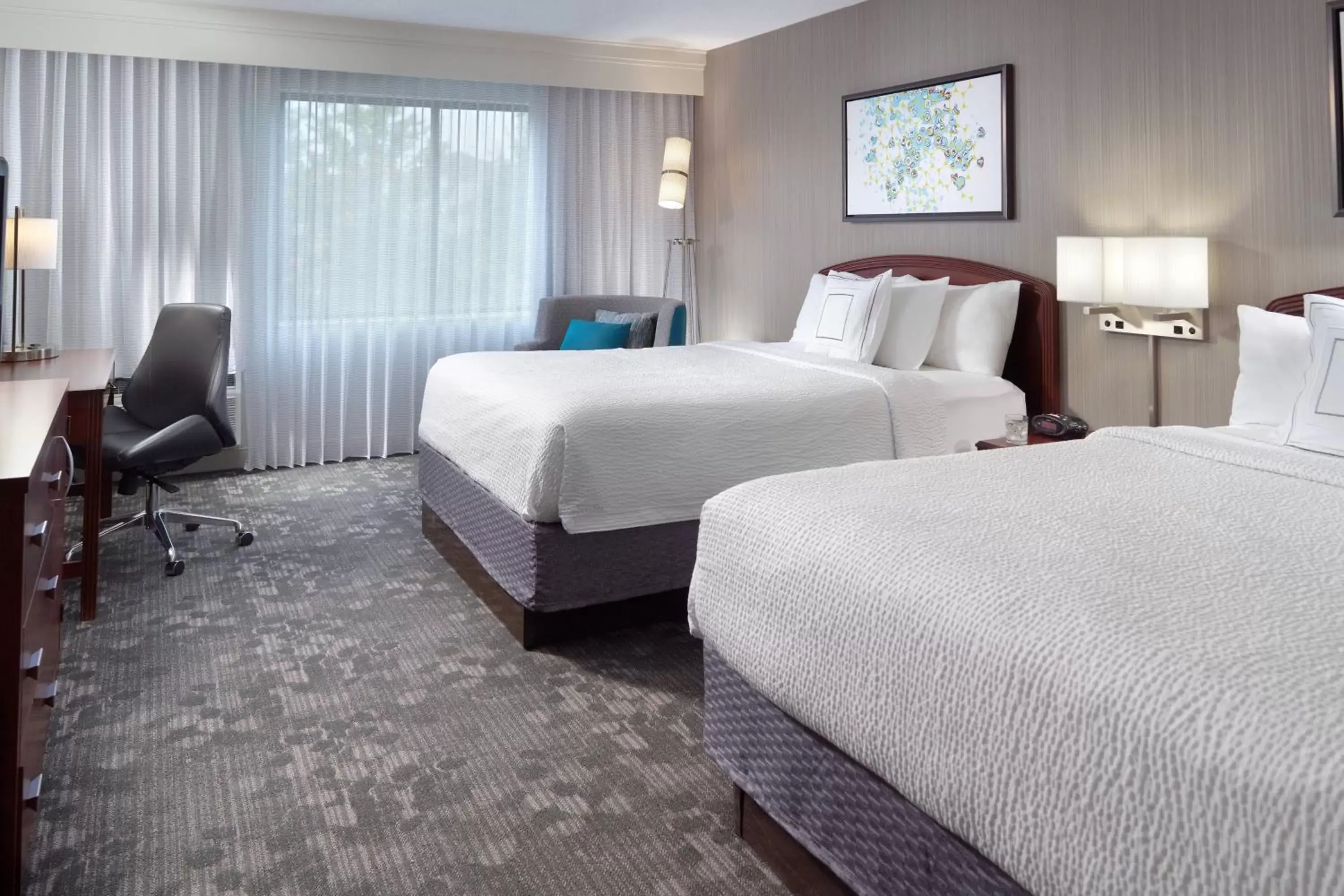 Photo of the whole room, Bed in Courtyard by Marriott Atlanta Alpharetta