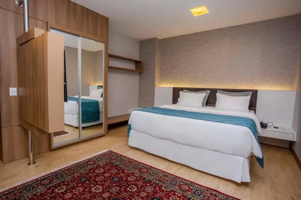 Bed in Mercure Uberlândia Plaza Shopping