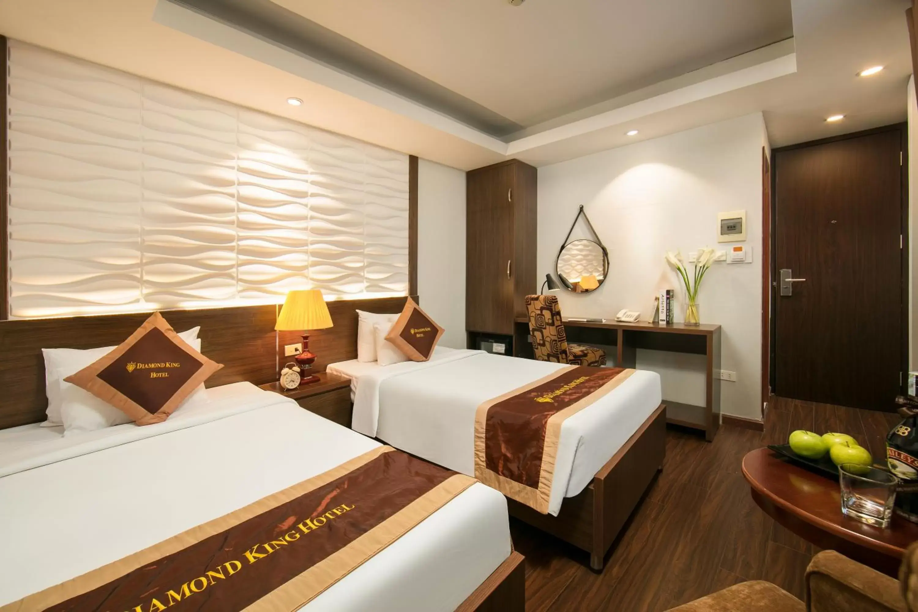 Bed in Hanoi Diamond King Hotel & Travel