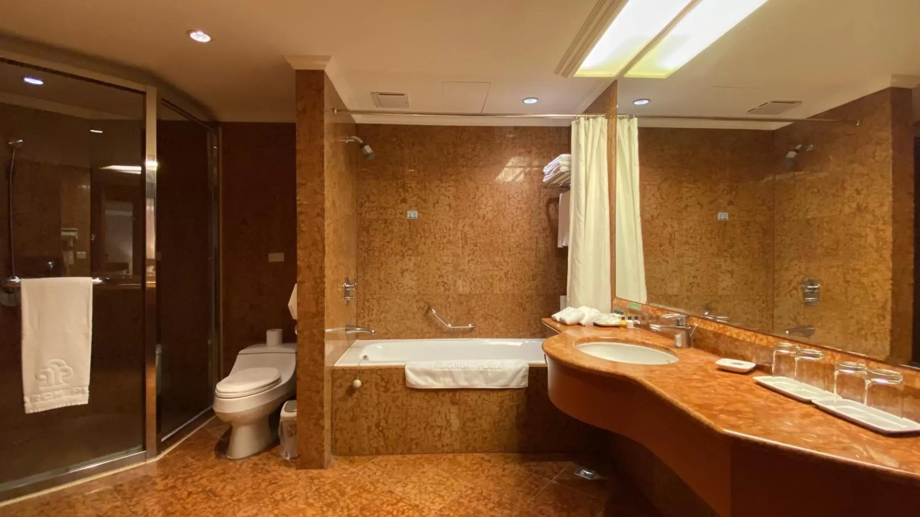 Bathroom in Monarch Plaza Hotel