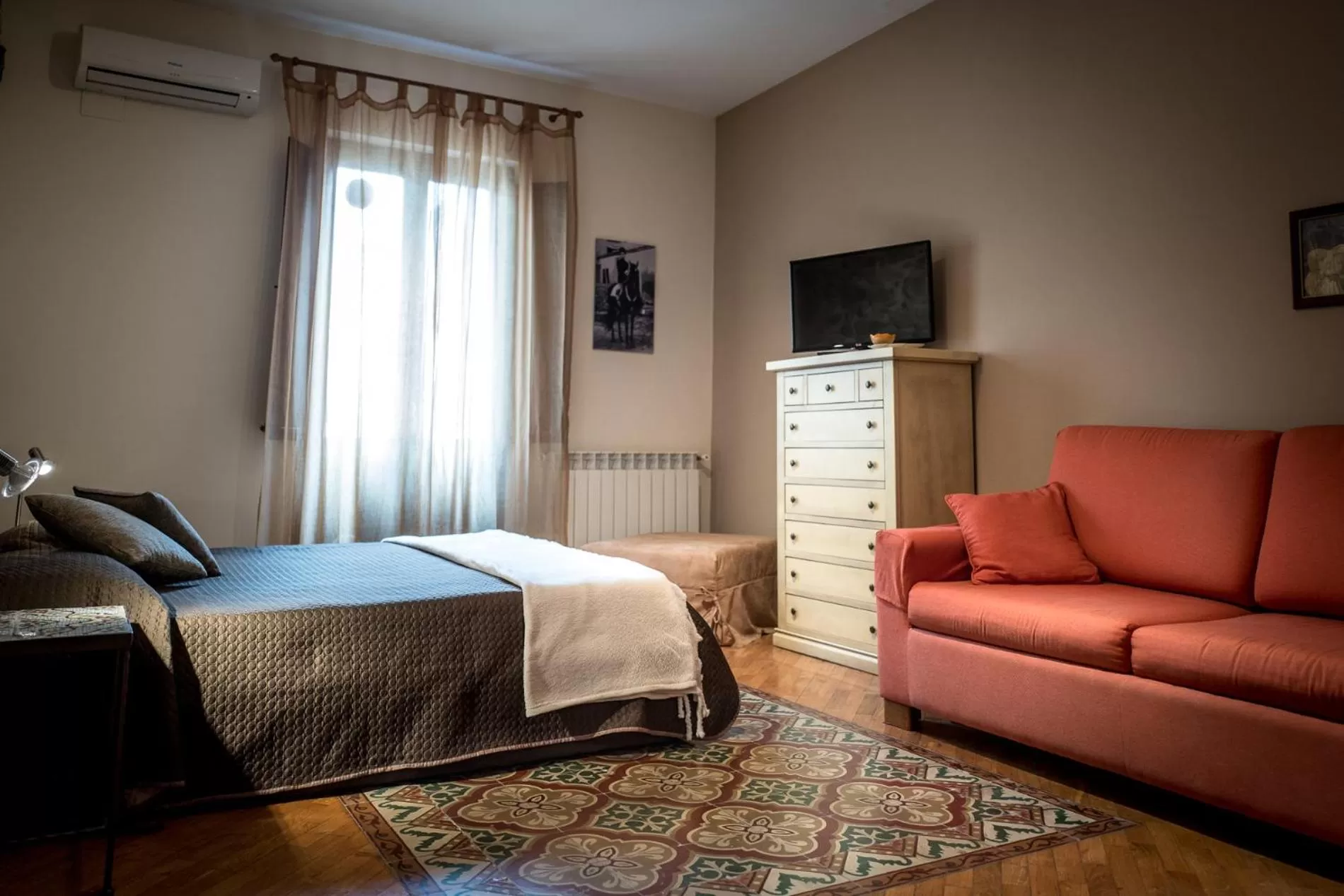 Decorative detail, TV/Entertainment Center in Palazzo Cosentino