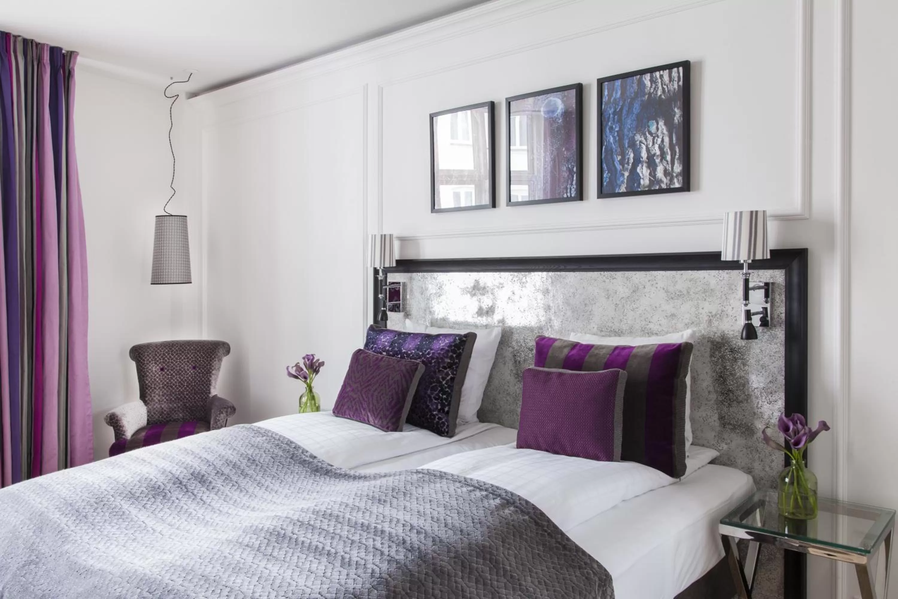 Decorative detail, Bed in Absalon Hotel