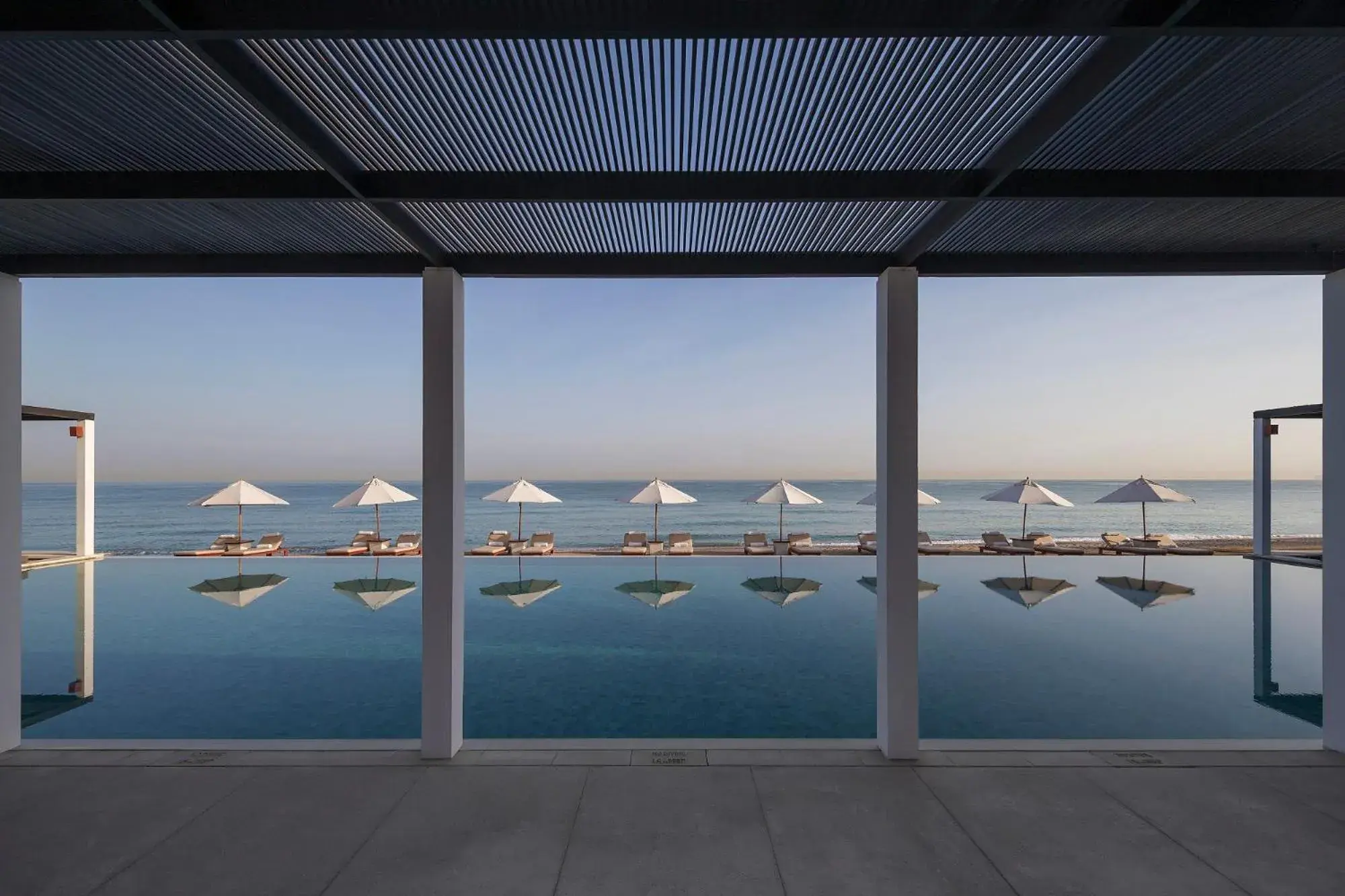 Swimming pool in The Chedi Muscat Swimming pool in The Chedi Muscat