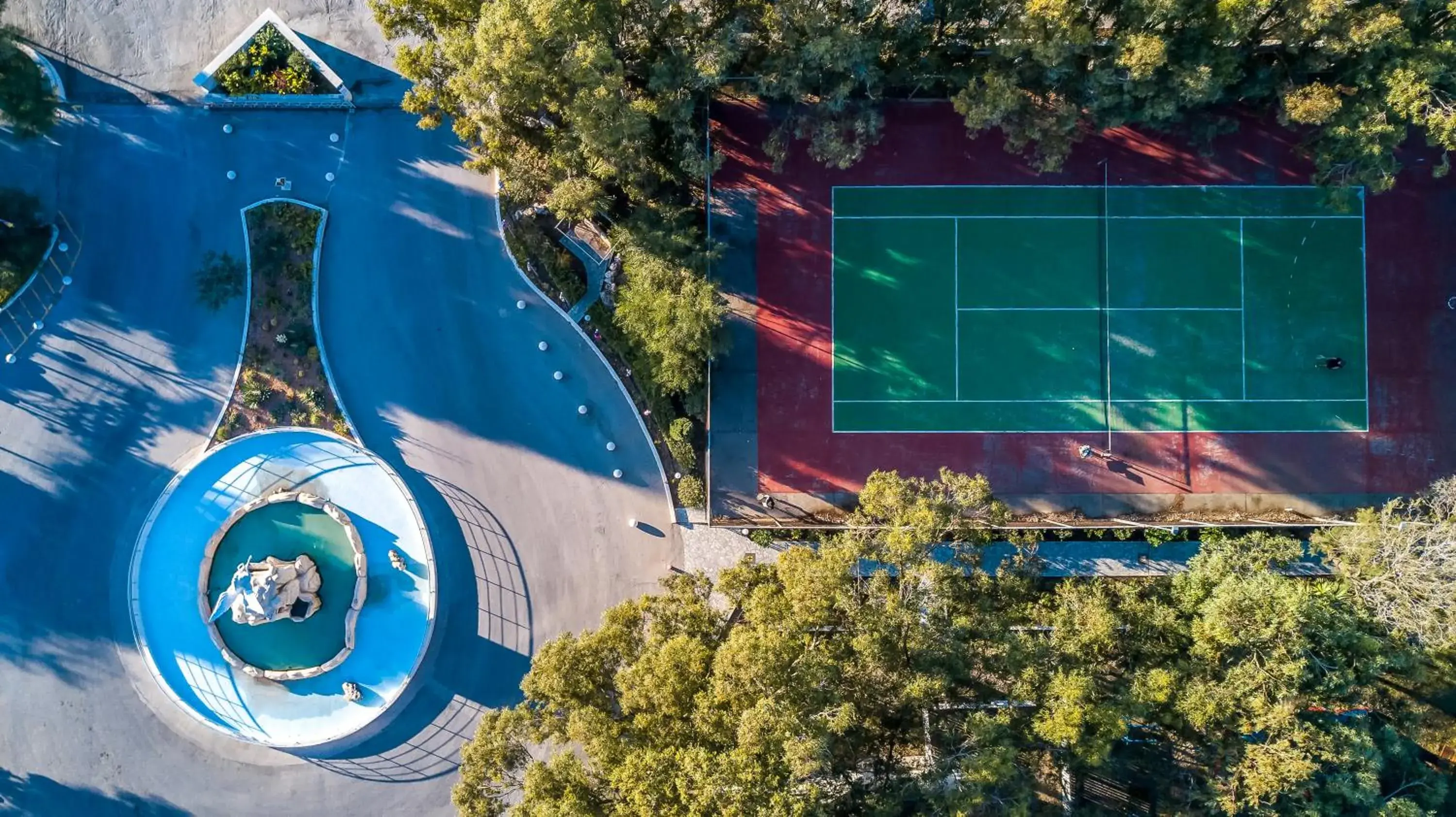 Tennis court, Pool View in Pegasos Deluxe Beach Hotel