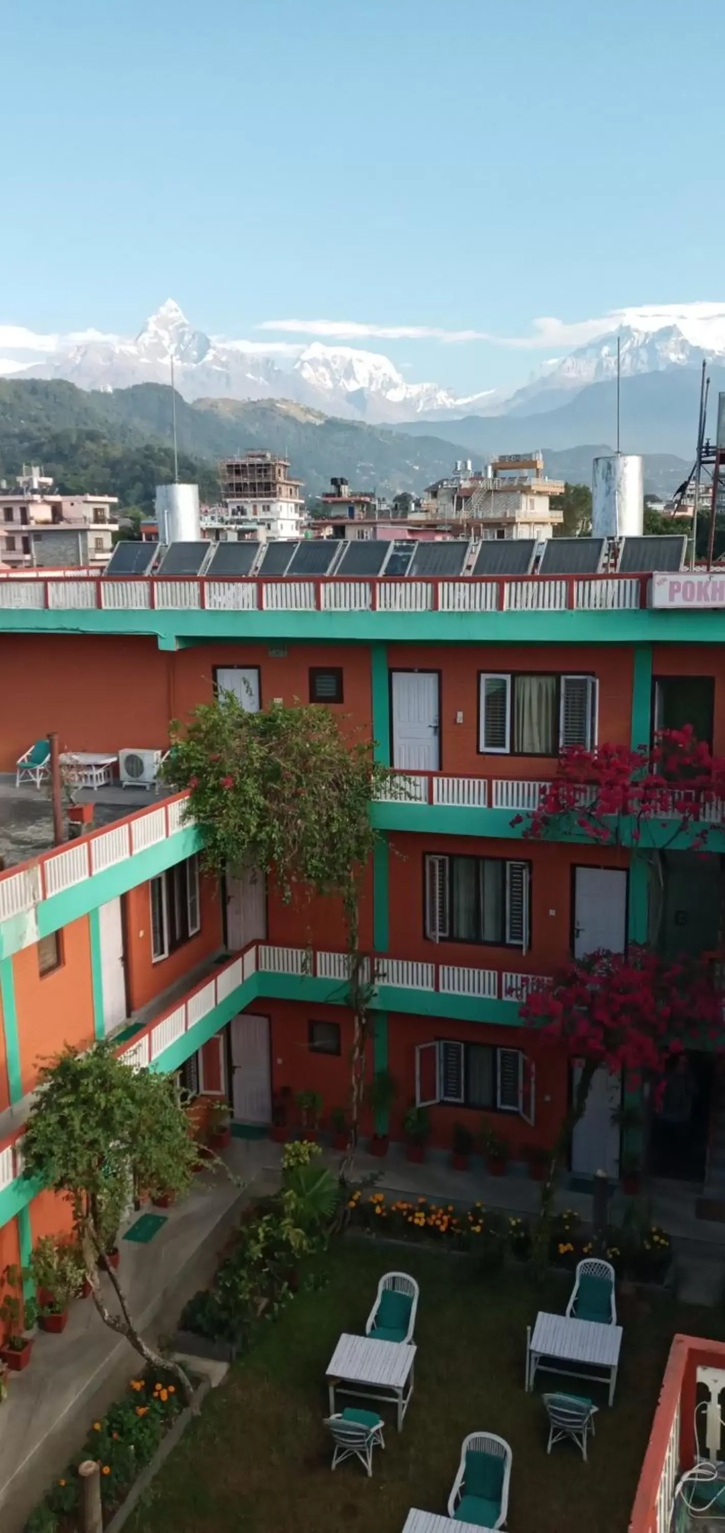 Bird's eye view in New Pokhara Lodge - Lakeside, Pokhara Nepal