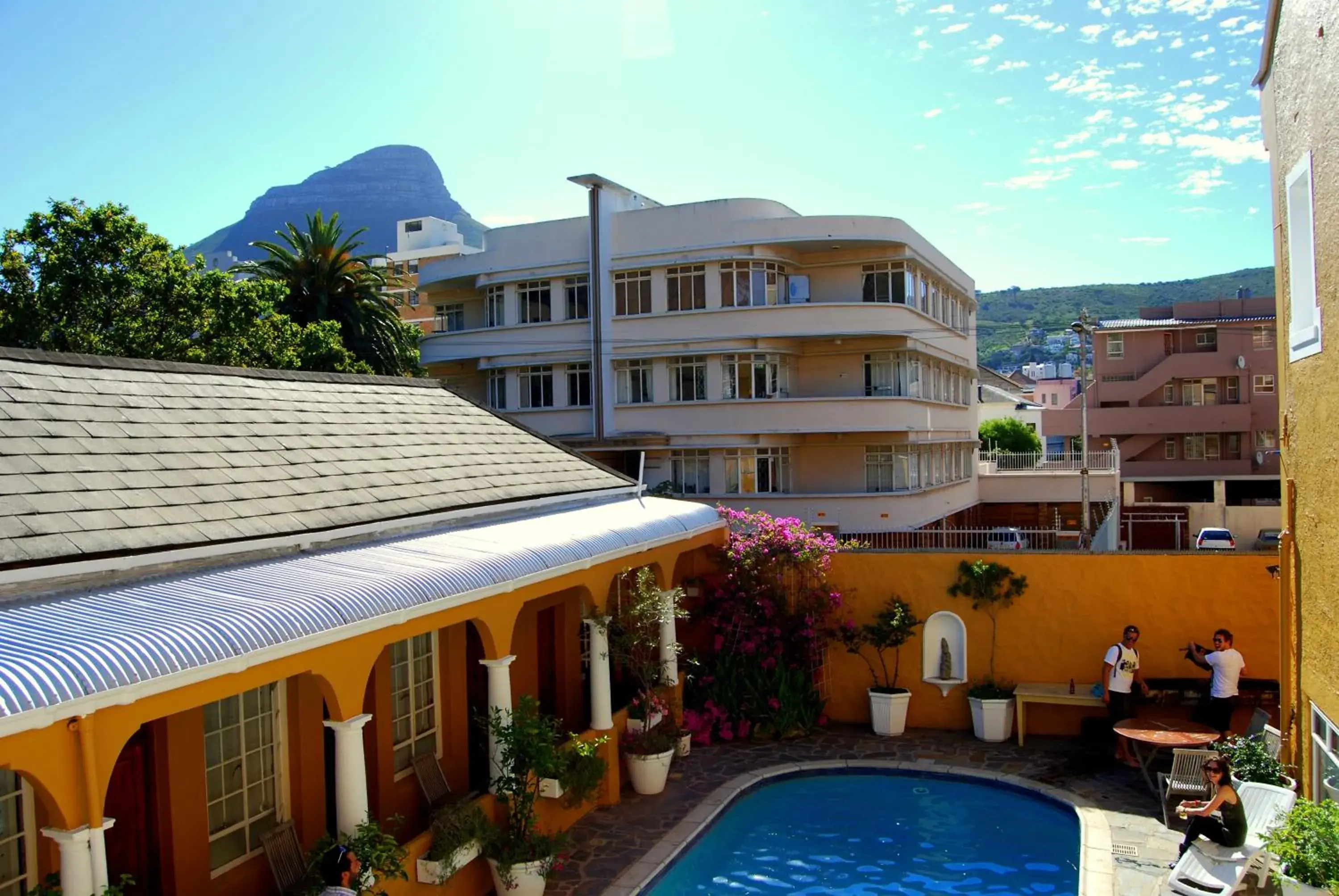 Facade/entrance, Pool View in Ashanti Lodge Backpackers