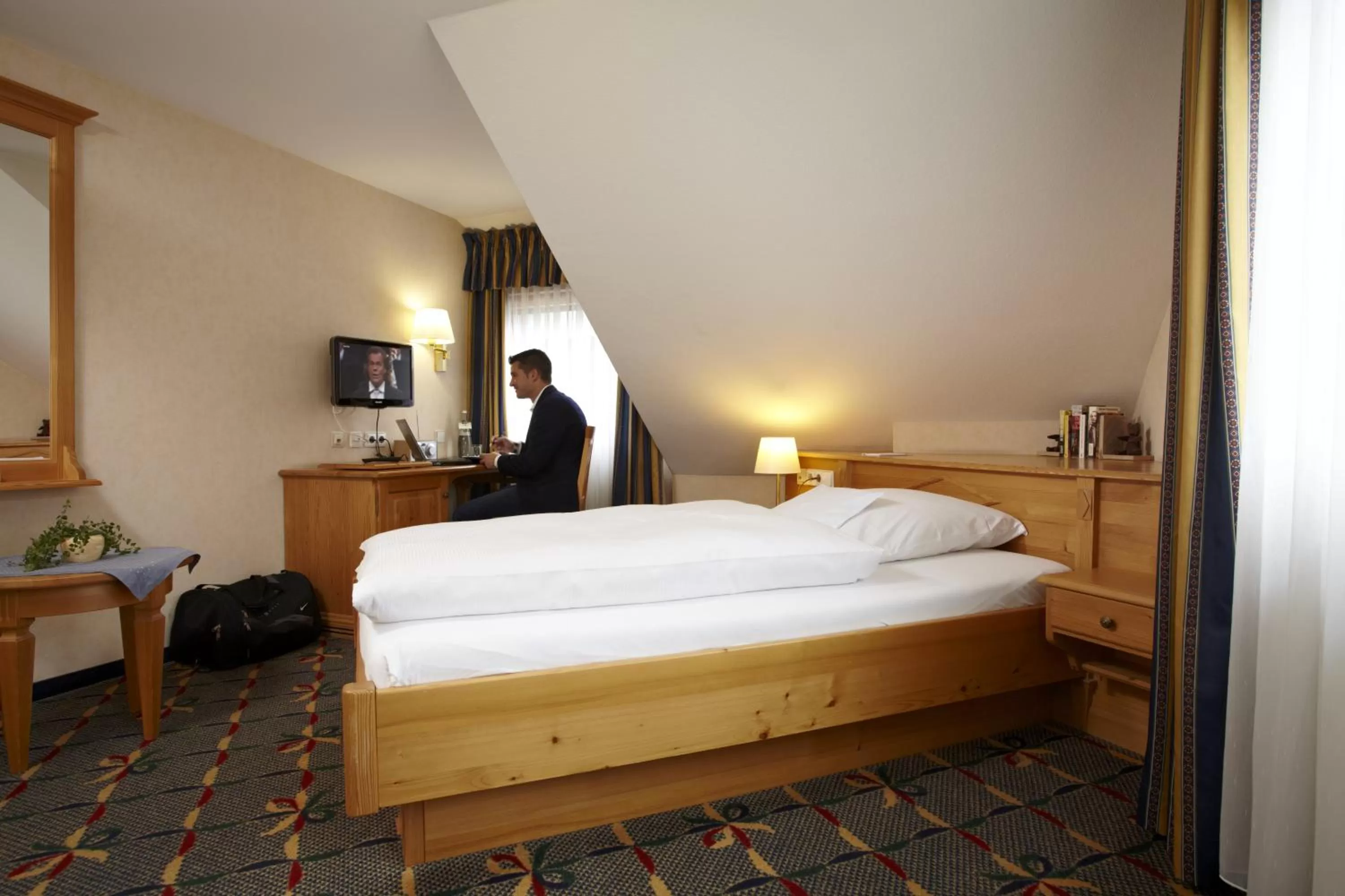 Decorative detail, Bed in Landgasthof Hotel Hirsch