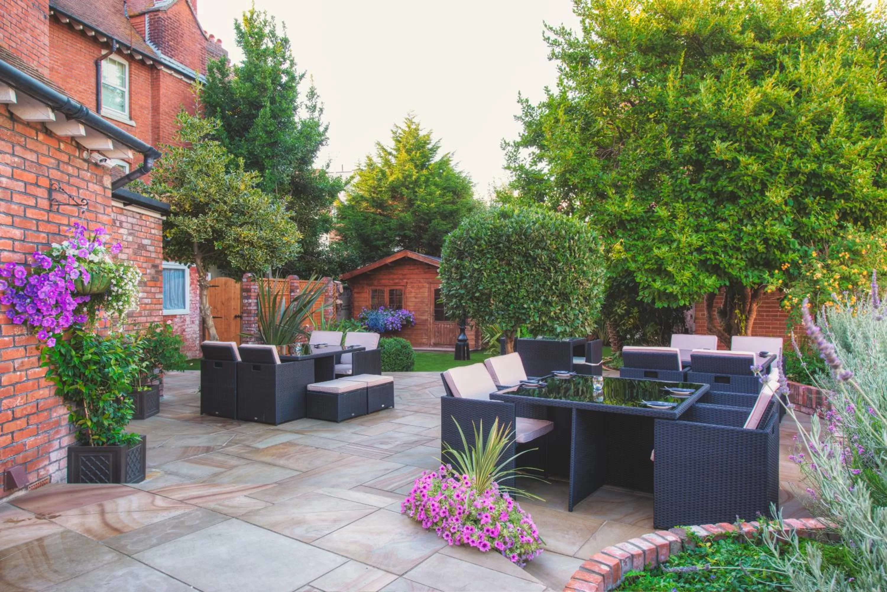 Patio in Florence Gardens Boutique Hotel and Restaurant