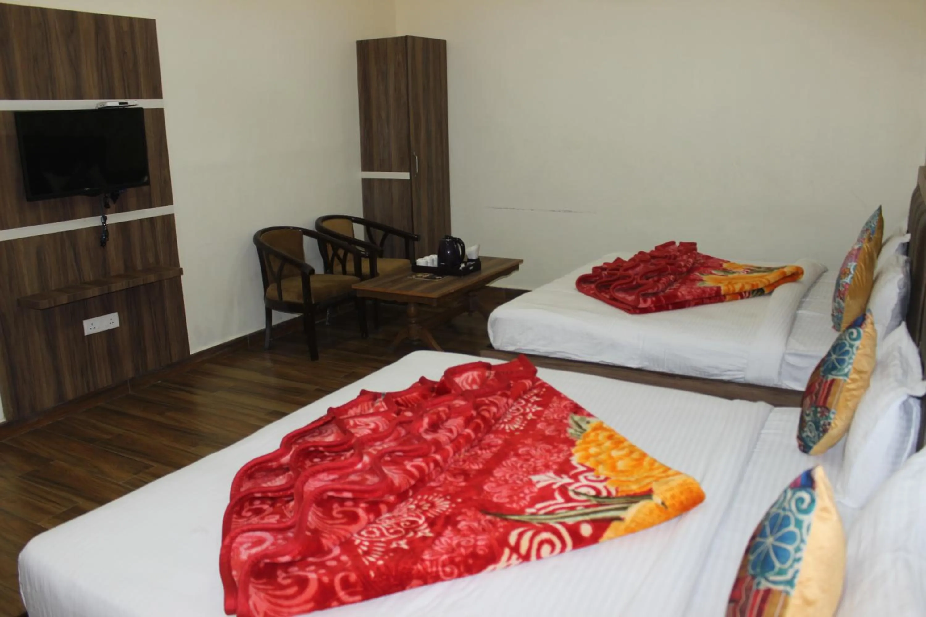 Bed in Hotel Shivaay Grand