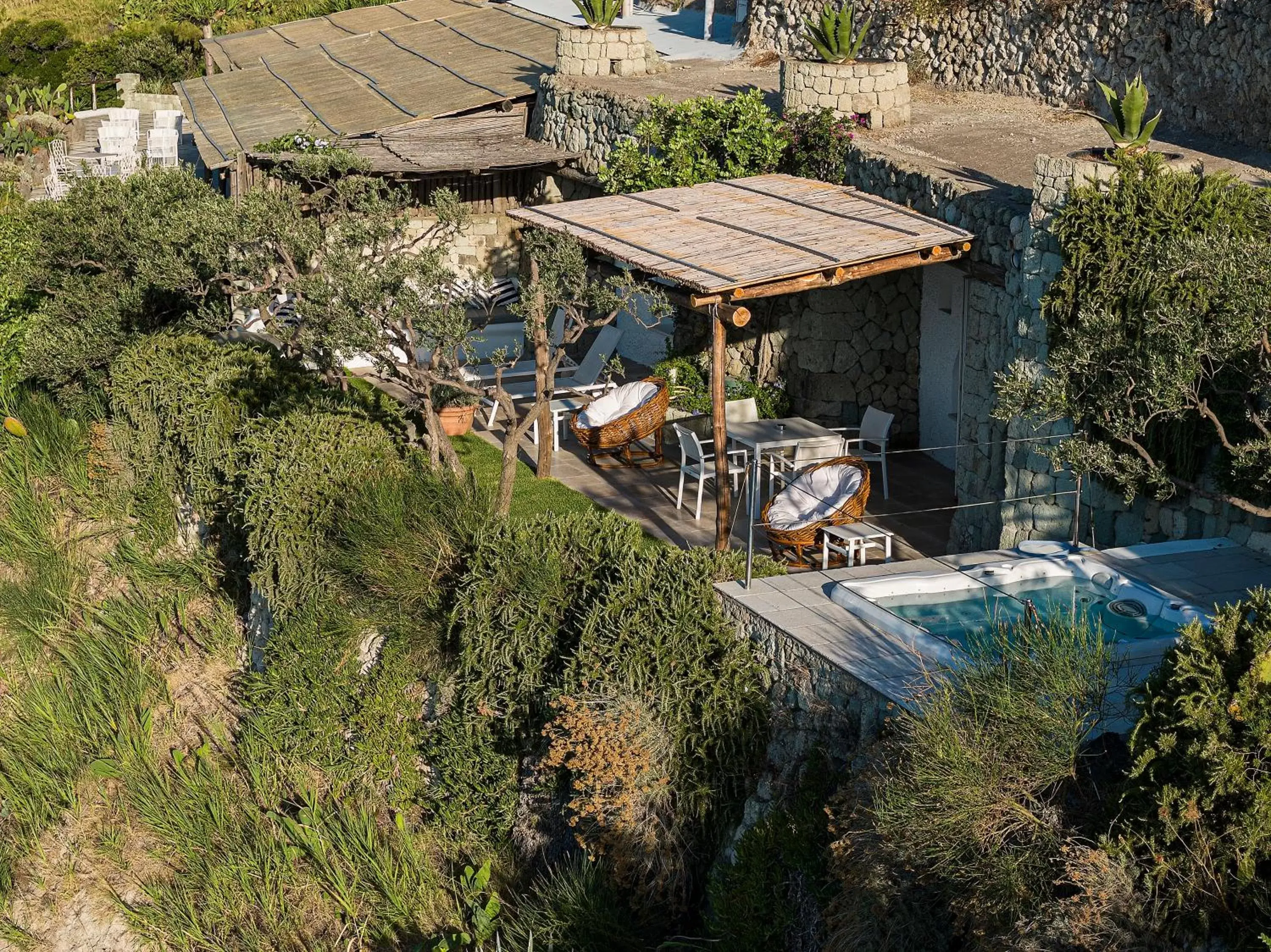 Property building, Bird's-eye View in Costa Del Capitano Seaview Suites & Villas