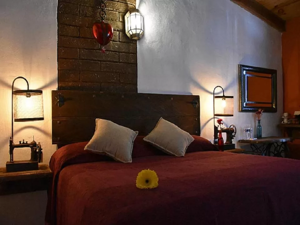 Bed in Hotel Mi Pueblito Tapalpa