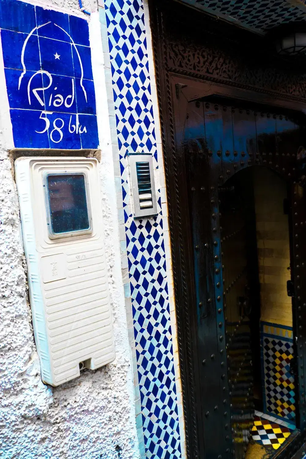 Facade/entrance in Riad 58 Blu