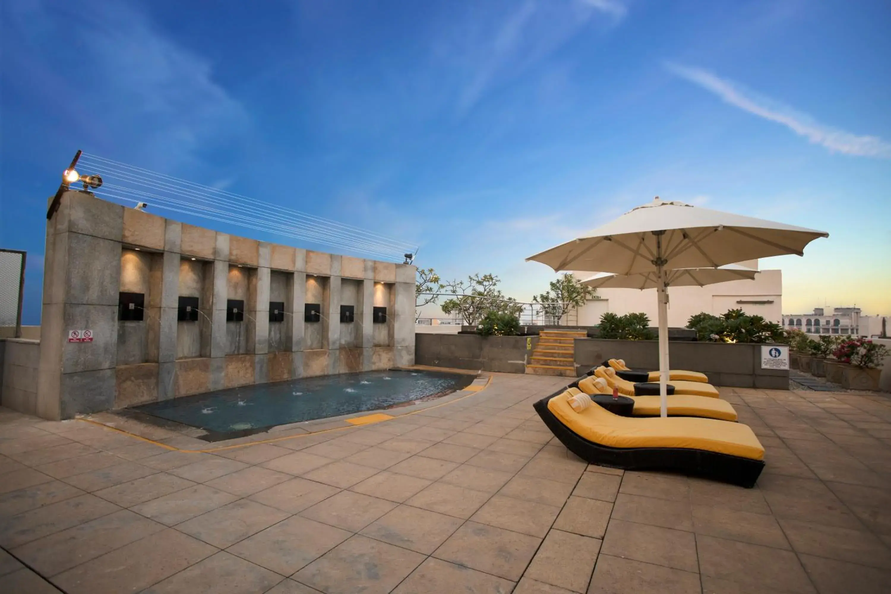 Balcony/Terrace, Swimming Pool in Somerset Greenways Chennai