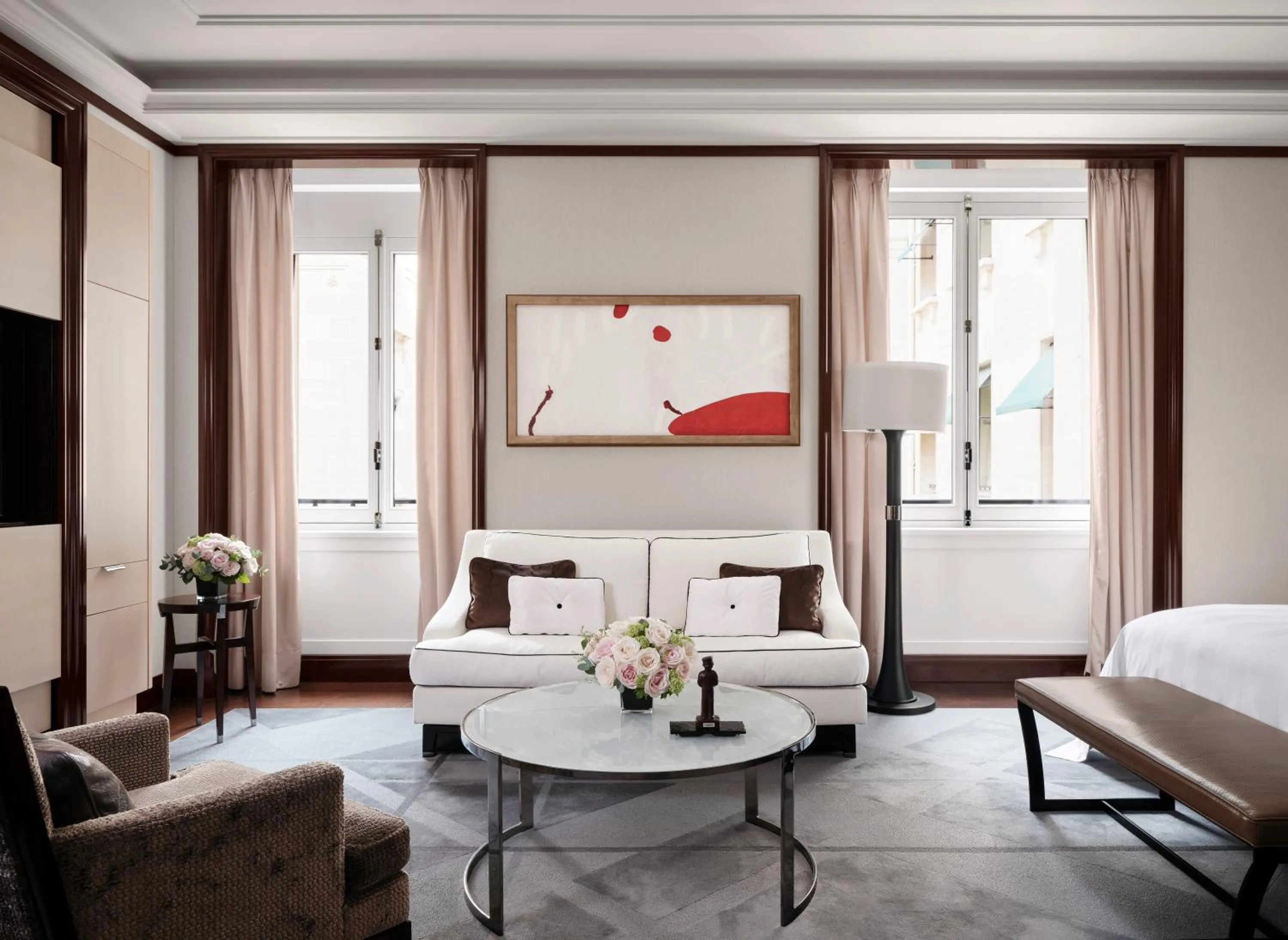 Living room in The Peninsula Paris