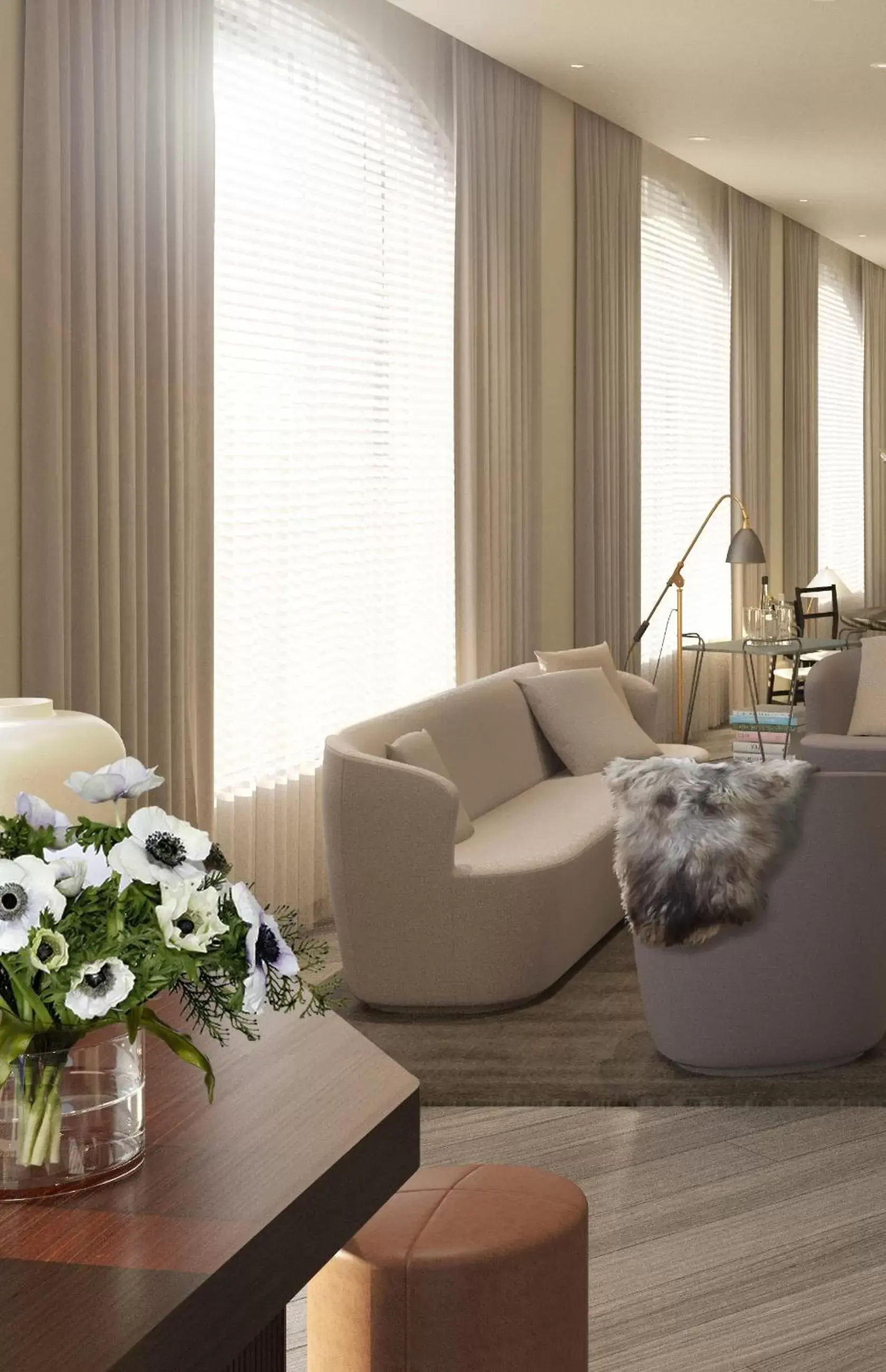 Living room in 11 Howard, New York, a Member of Design Hotels Living room in 11 Howard, New York, a Member of Design Hotels