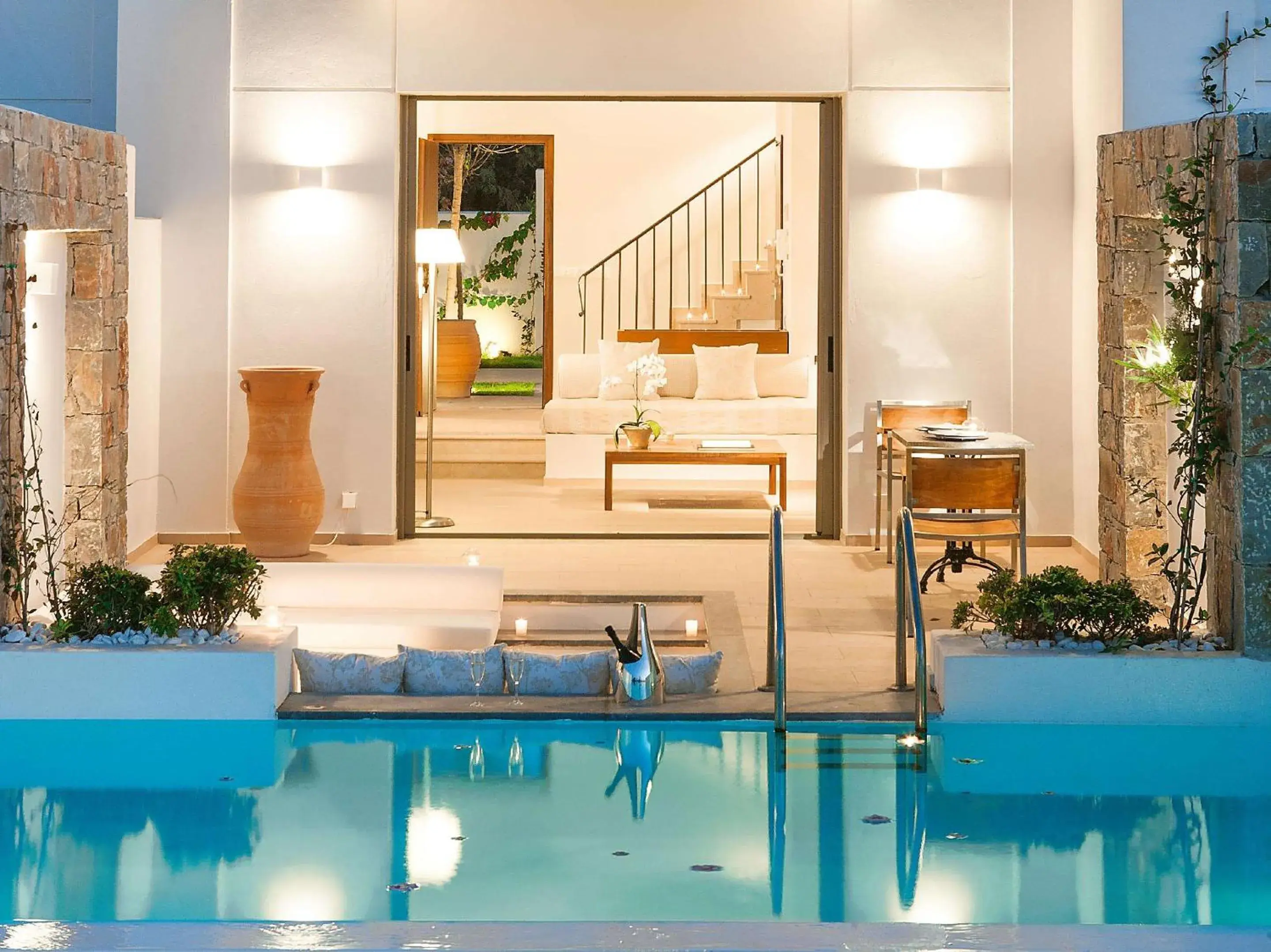 Bedroom, Swimming Pool in Amirandes Grecotel Boutique Resort