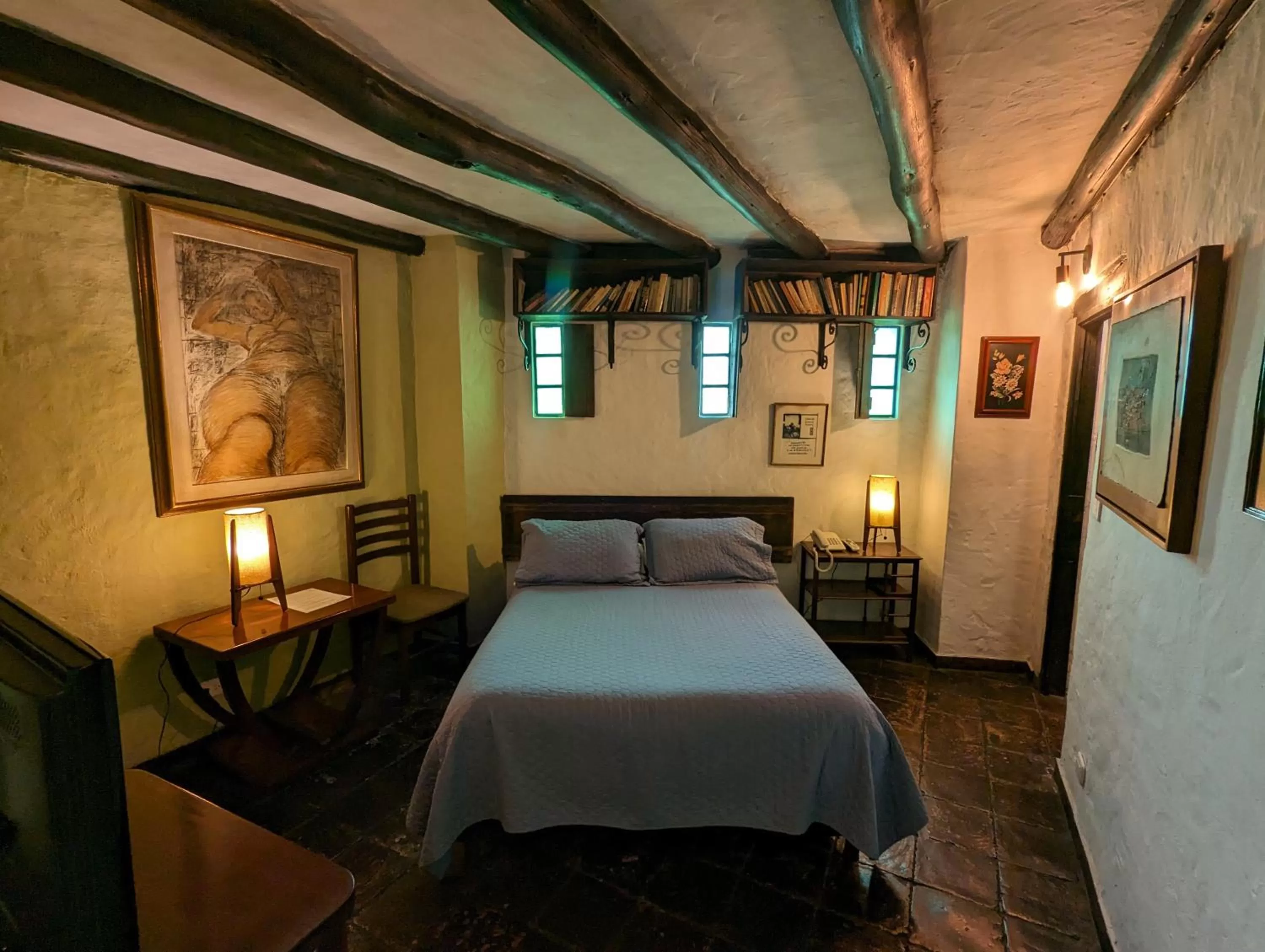 Bed in Posada Cafe La Huerta