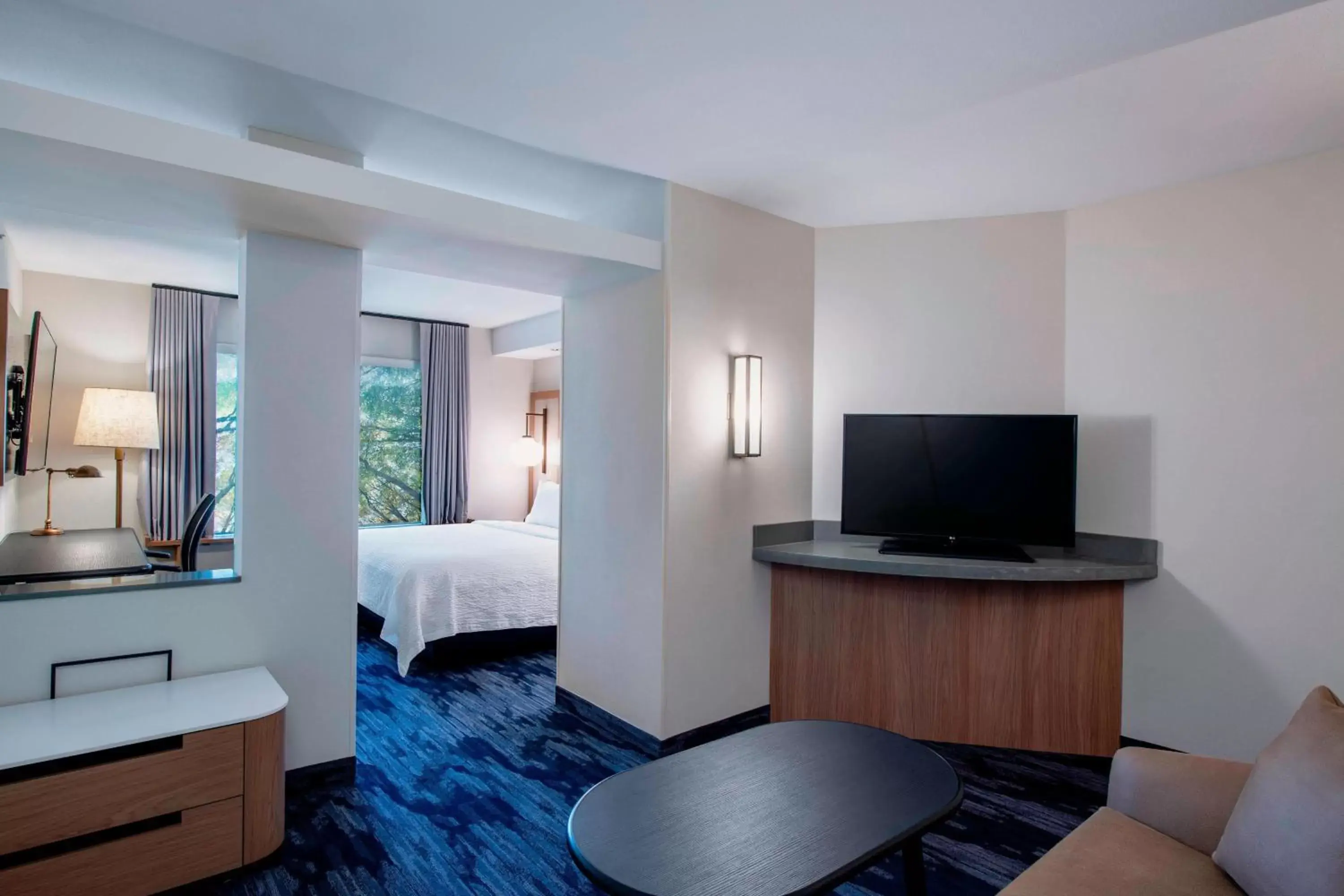 Photo of the whole room, TV/Entertainment Center in Fairfield Inn & Suites by Marriott Kelowna