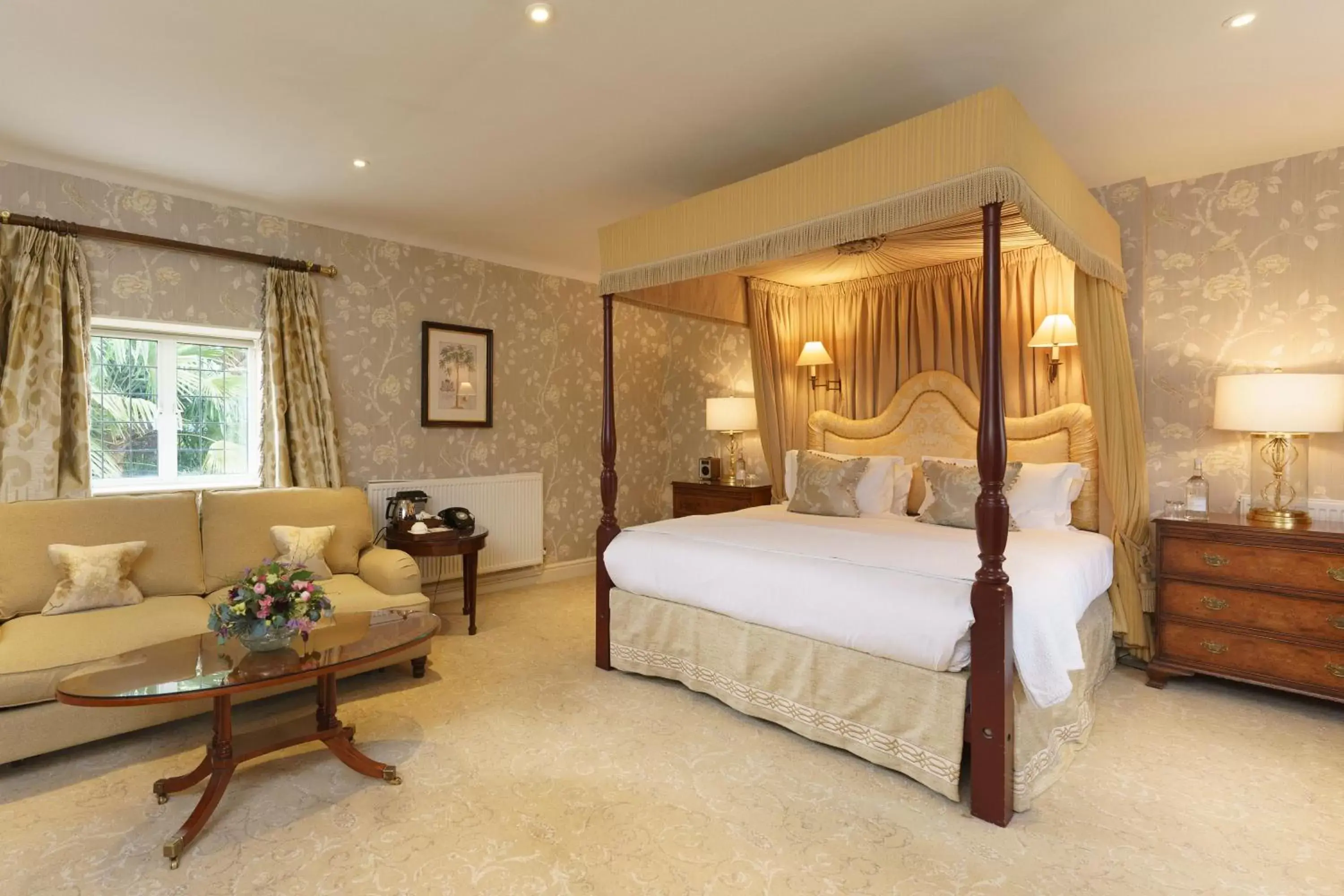 Bedroom in Lucknam Park Hotel