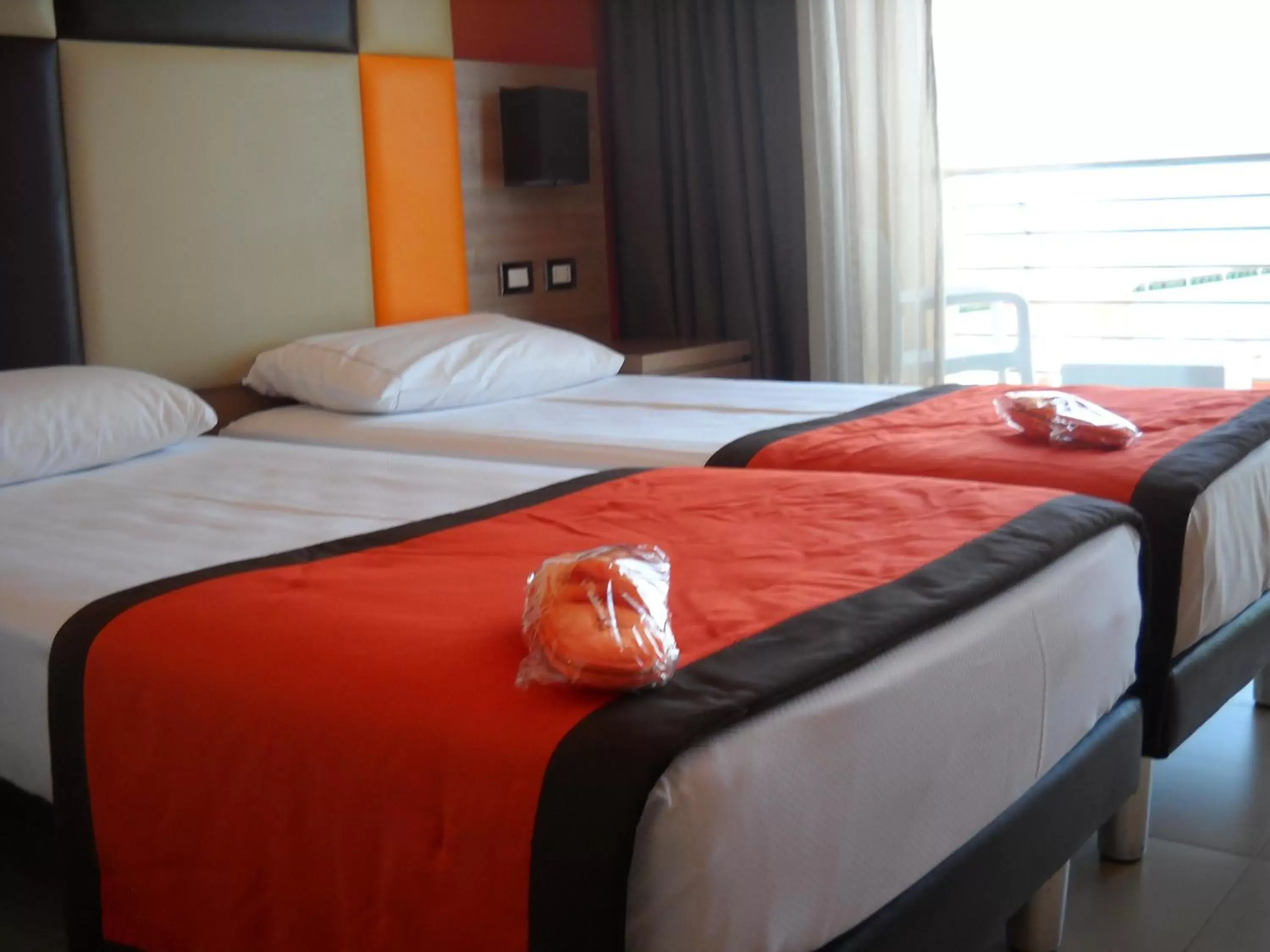 Bed in Hotel Tiber