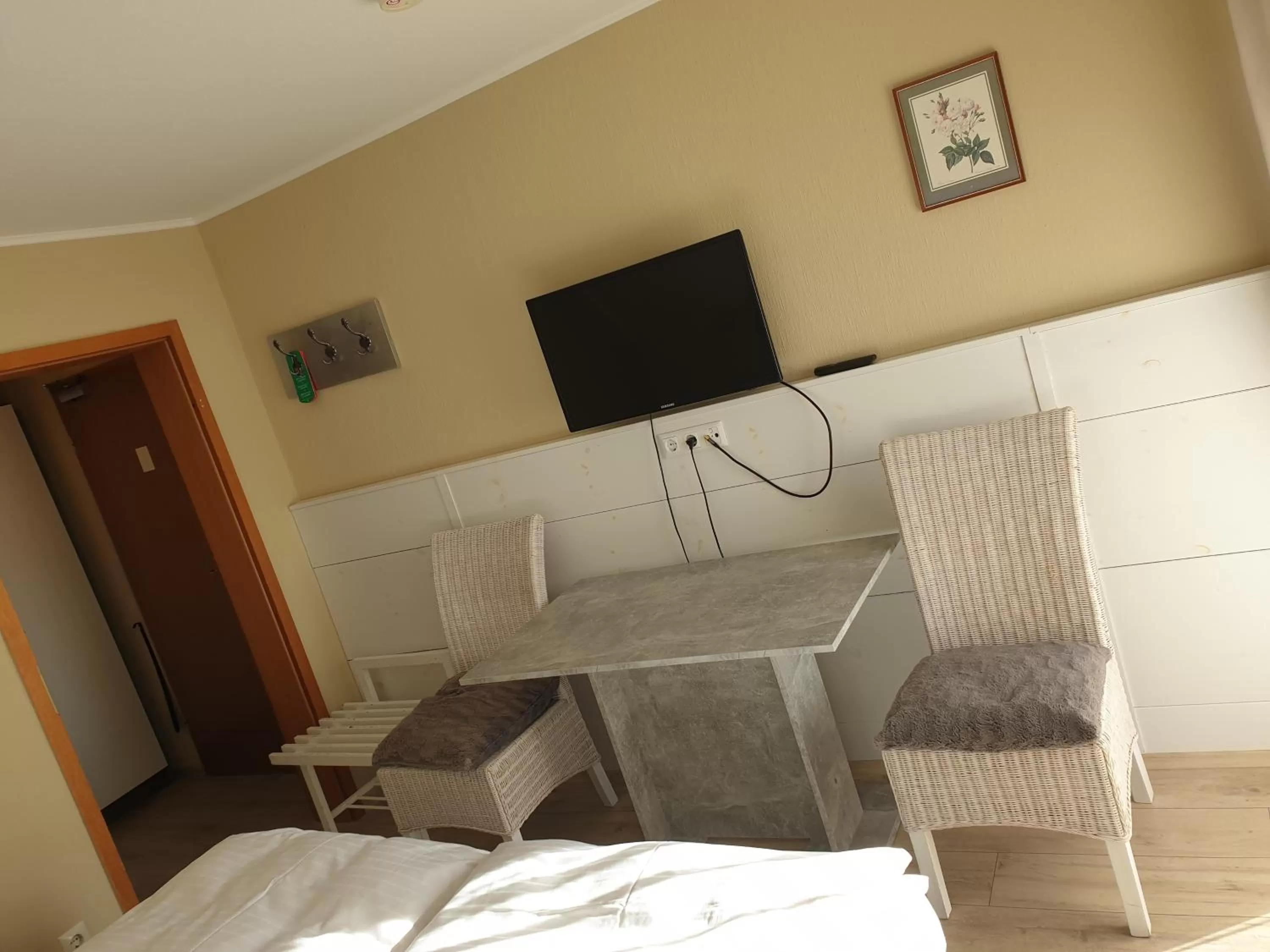 Seating area, Bed in Hotel Waldblick