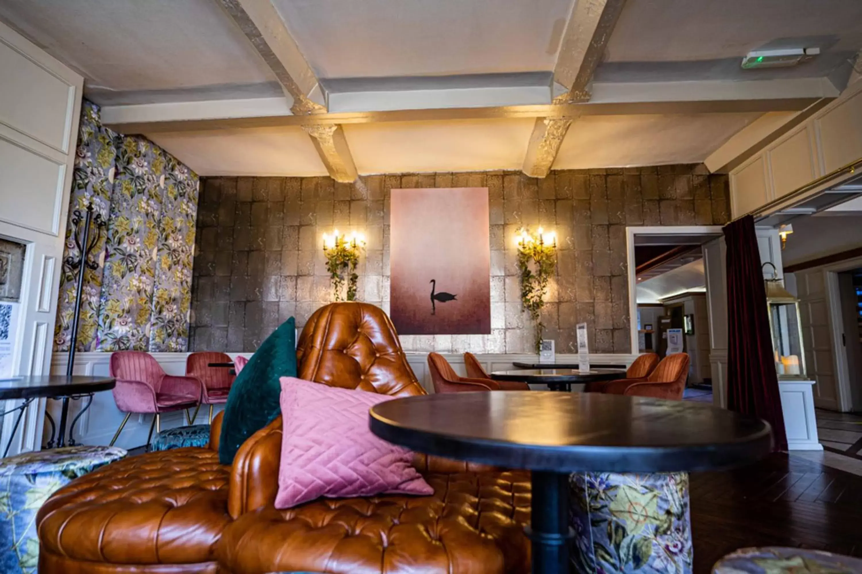 Lounge or bar in The Swan Hotel, Wells, Somerset