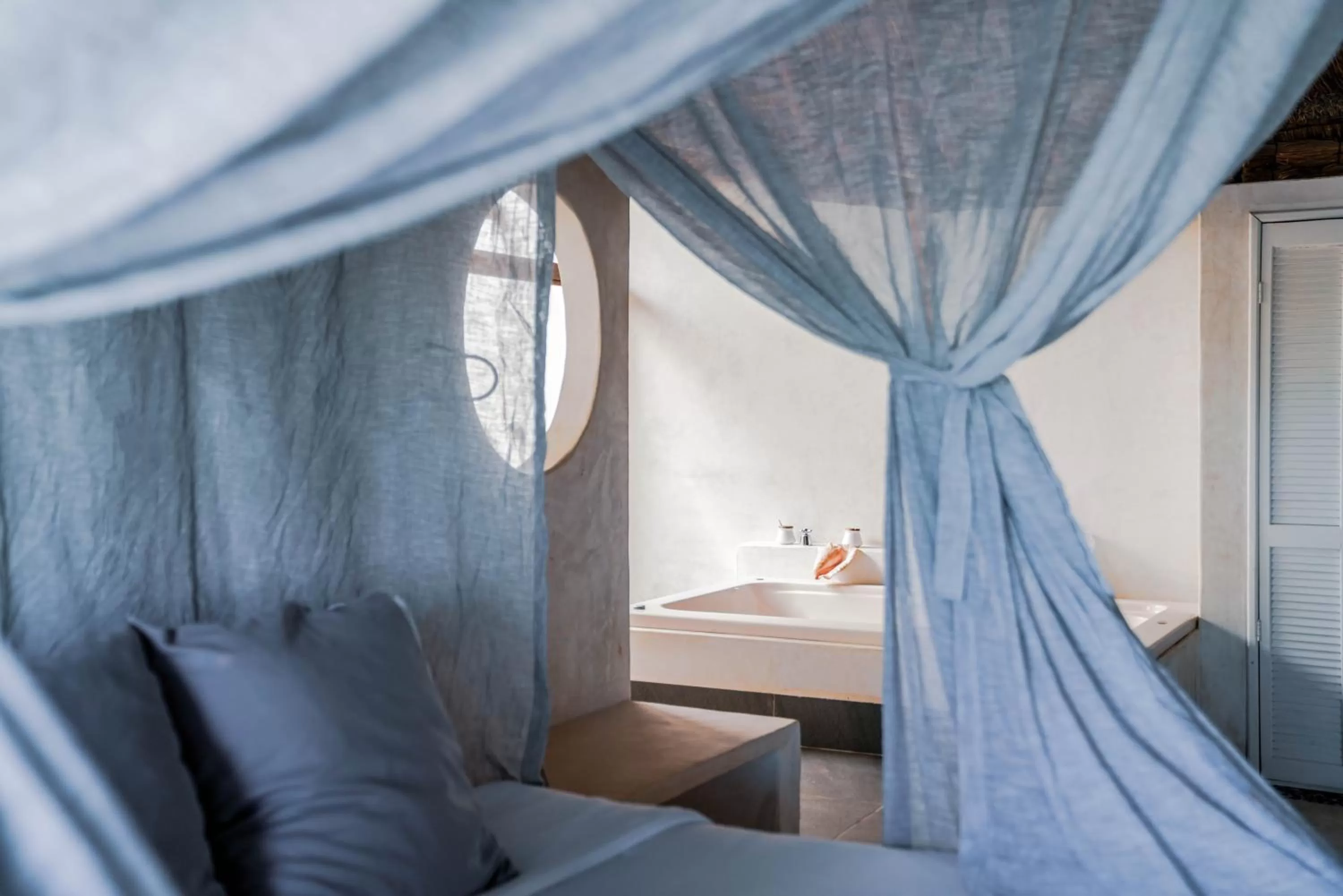 Bed in Coco Tulum Zen Zone Hotel