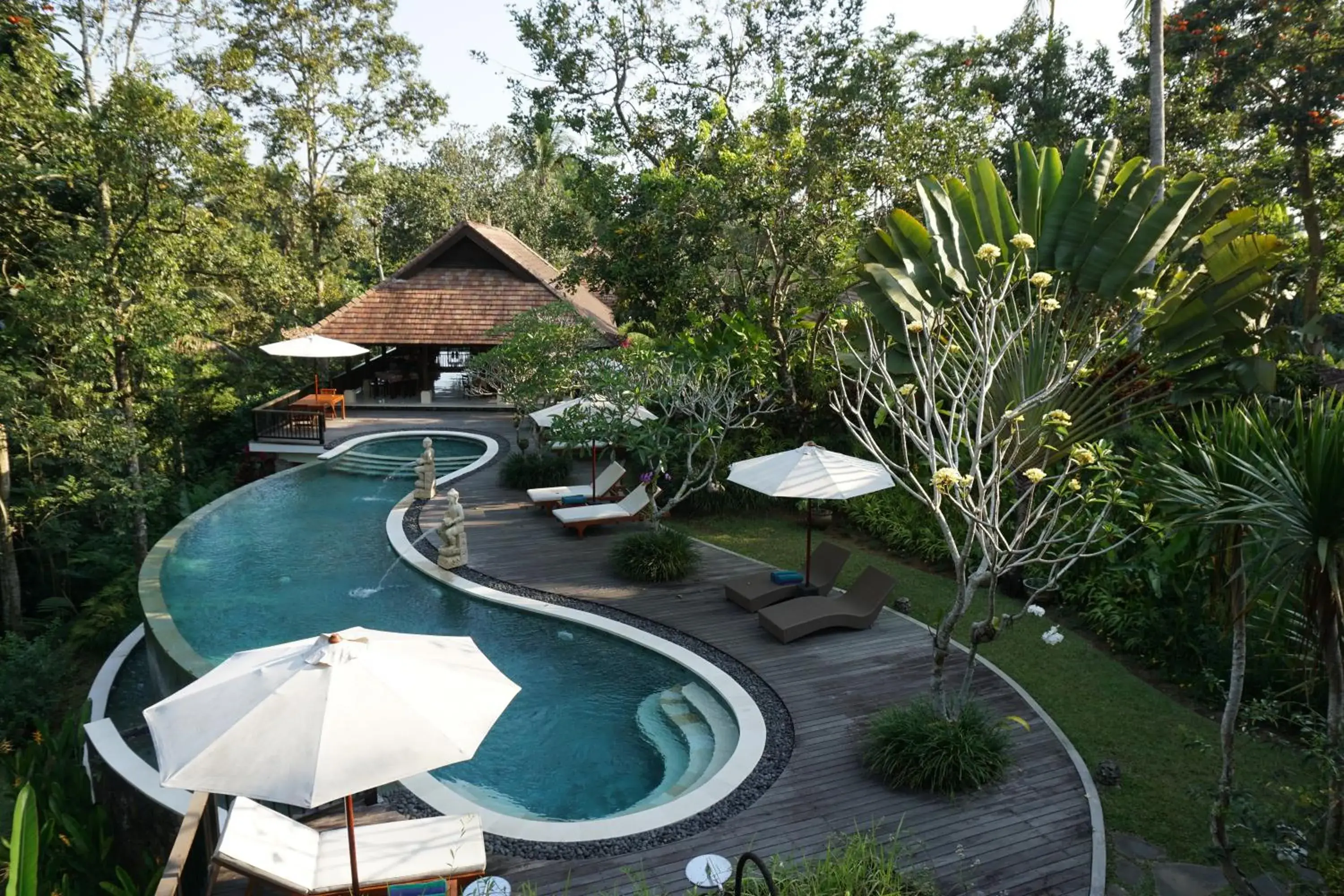 Day, Pool View in BeingSattvaa Luxury Ubud - CHSE Certified