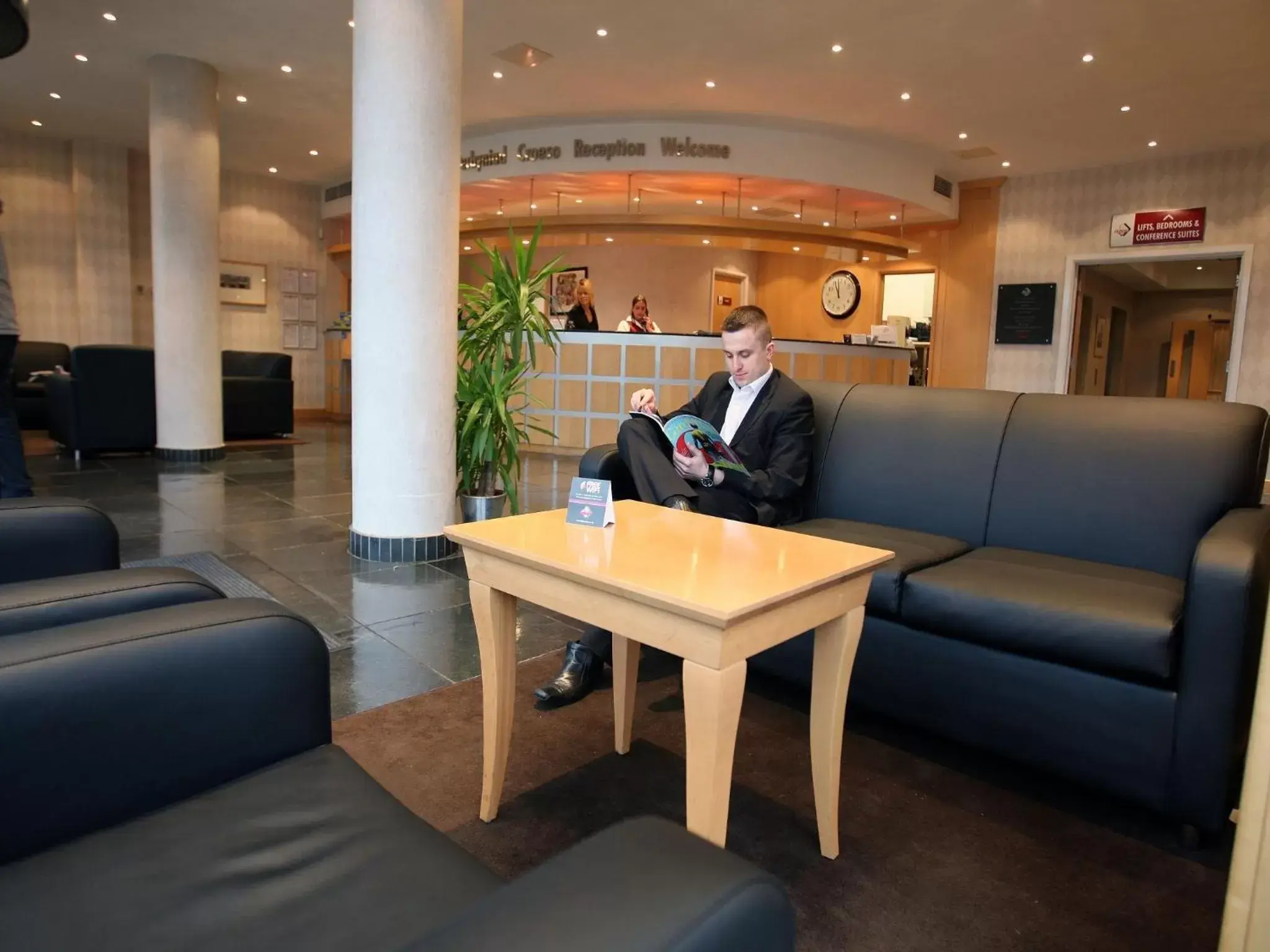 Lobby or reception in Future Inn Cardiff Bay