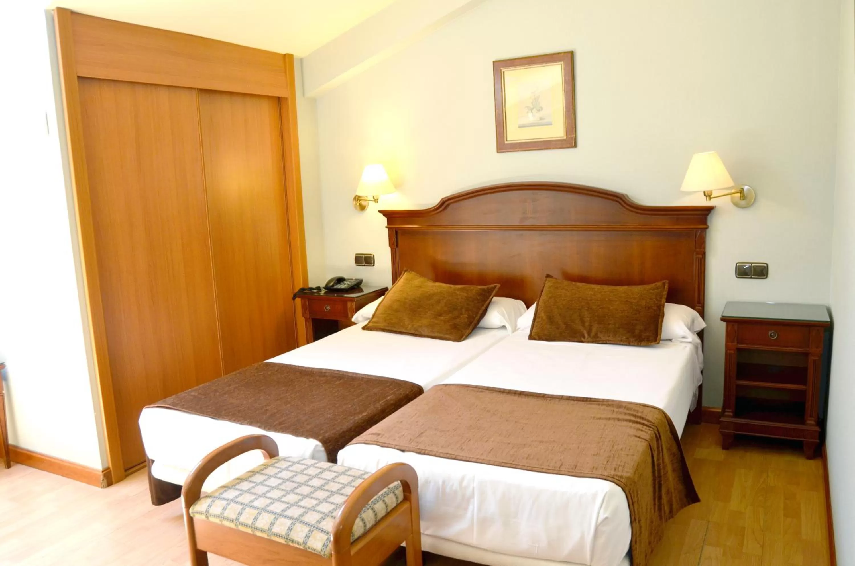 Bed in Hotel Lasa Sport