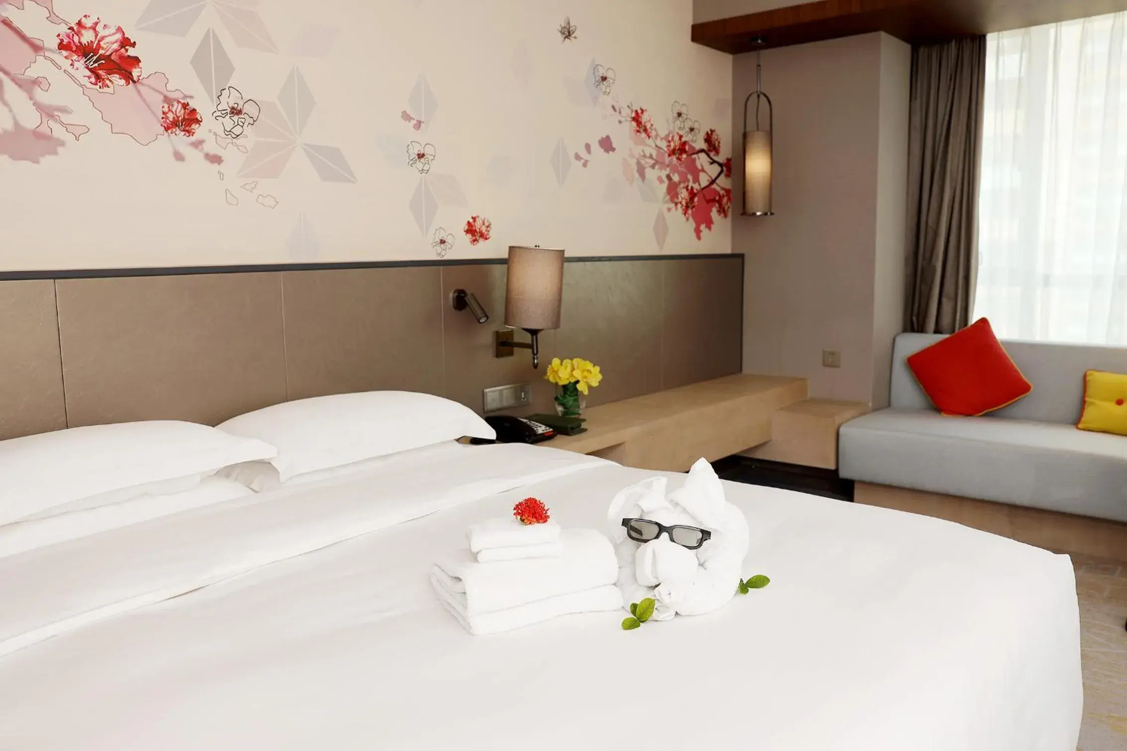 Bed in Hilton Garden Inn Zhongshan Guzhen