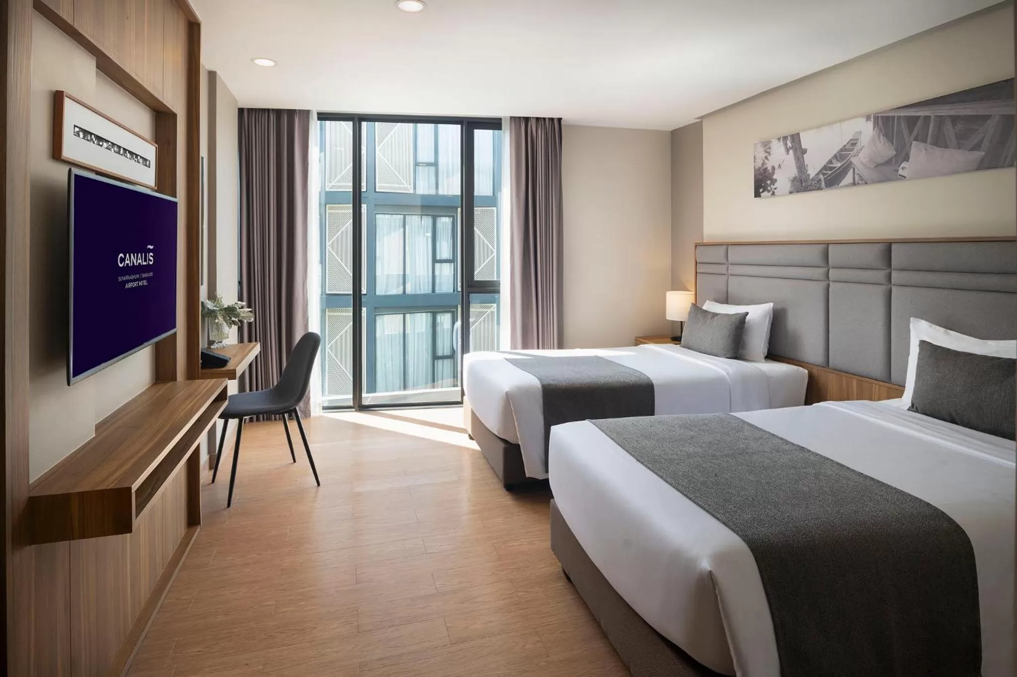 Bed in Canalis Suvarnabhumi Airport Hotel