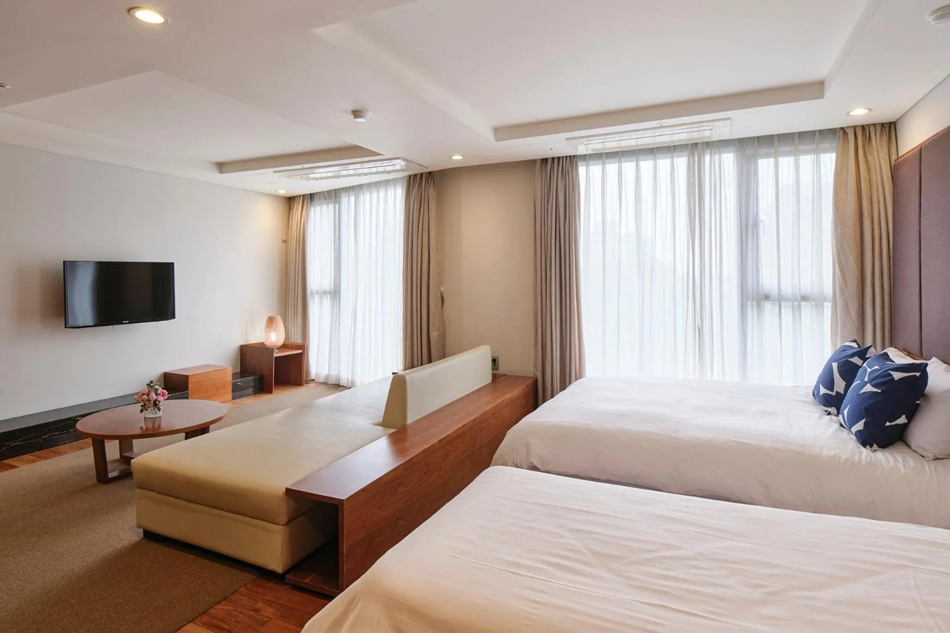 Bed in The Island Blue Hotel