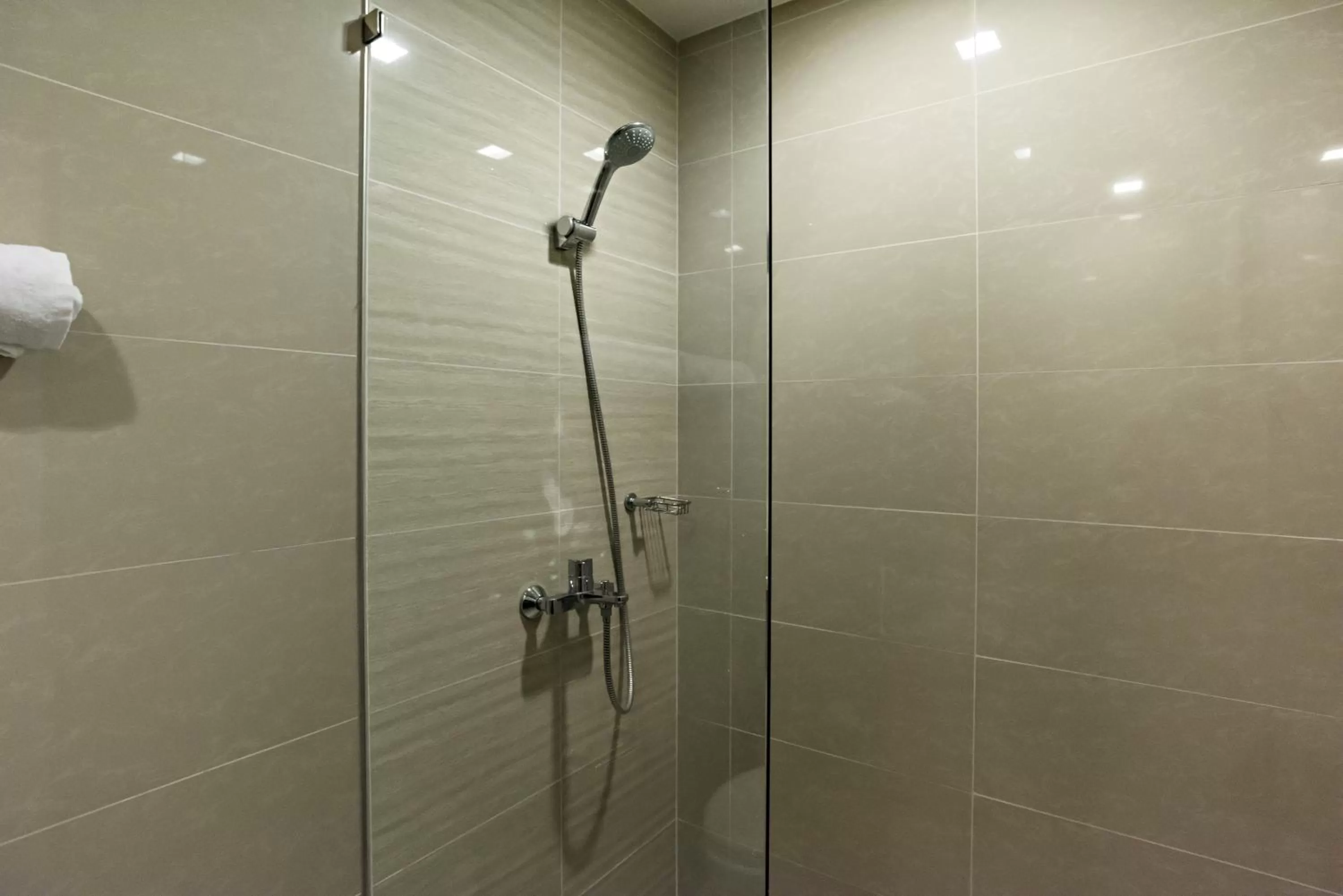 Shower in 1BR Suite in Uptown BGC
