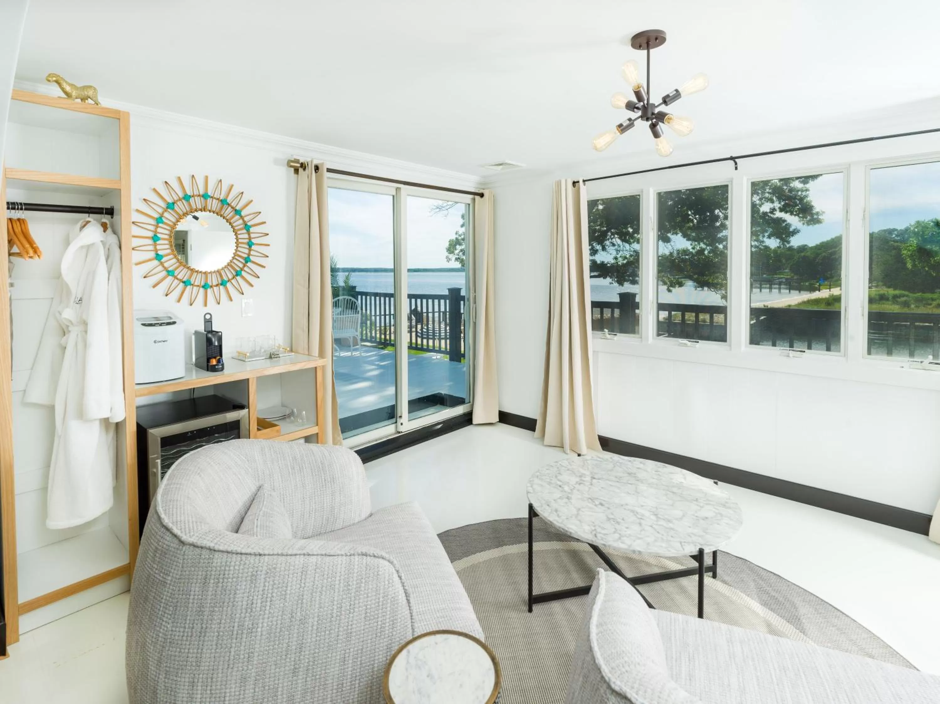 Seating Area in Aqua by American Beech - Adults Only