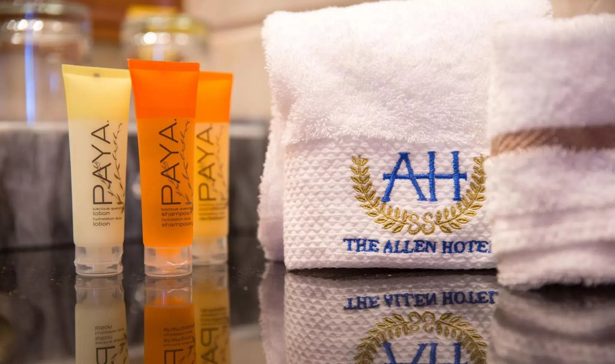 towels in The Allen Hotel