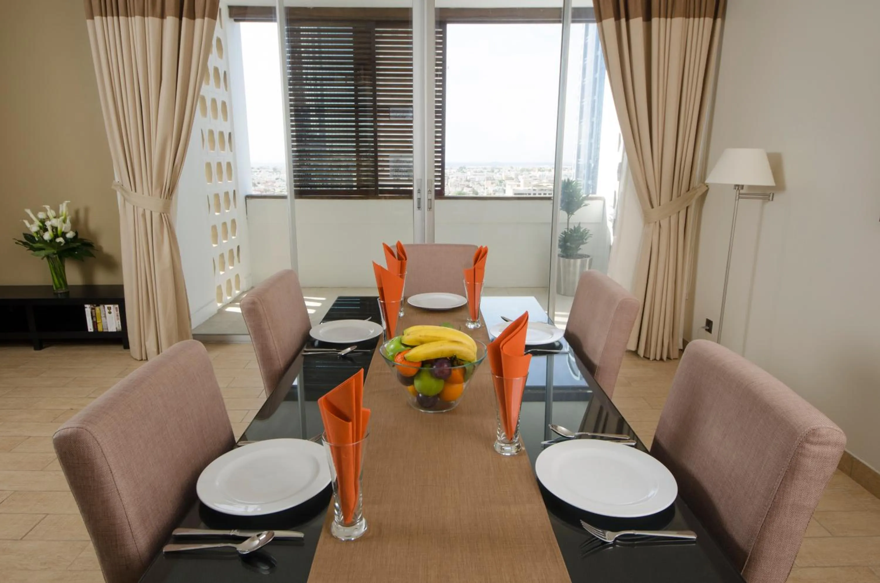 Dining area in The Apartments, Dubai World Trade Centre
