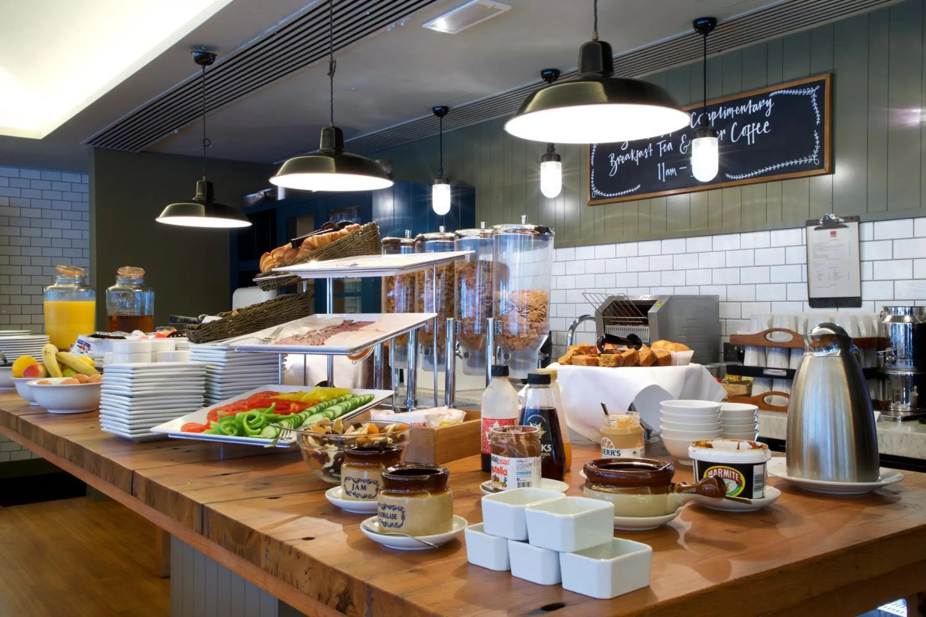 Buffet breakfast, Restaurant/Places to Eat in Bermondsey Square Hotel - A Bespoke Hotel