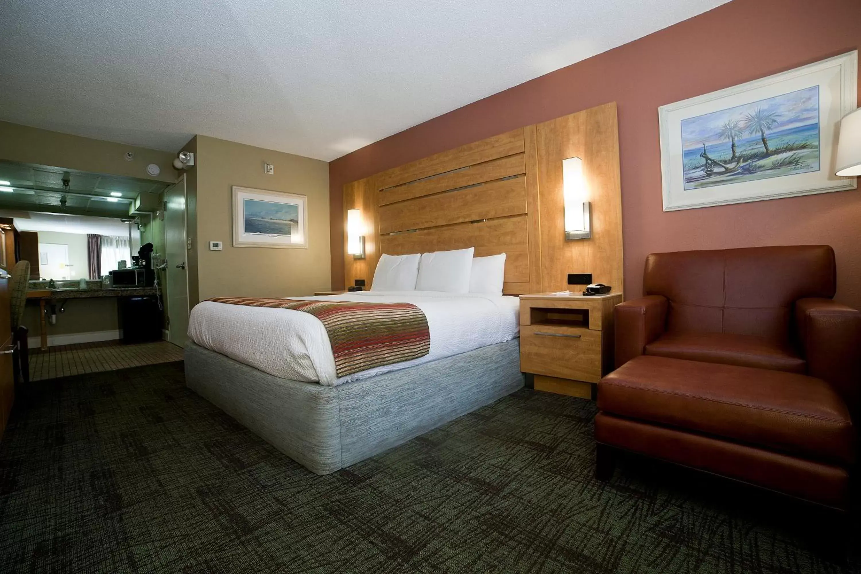 Bed in DeSoto Beach Hotel