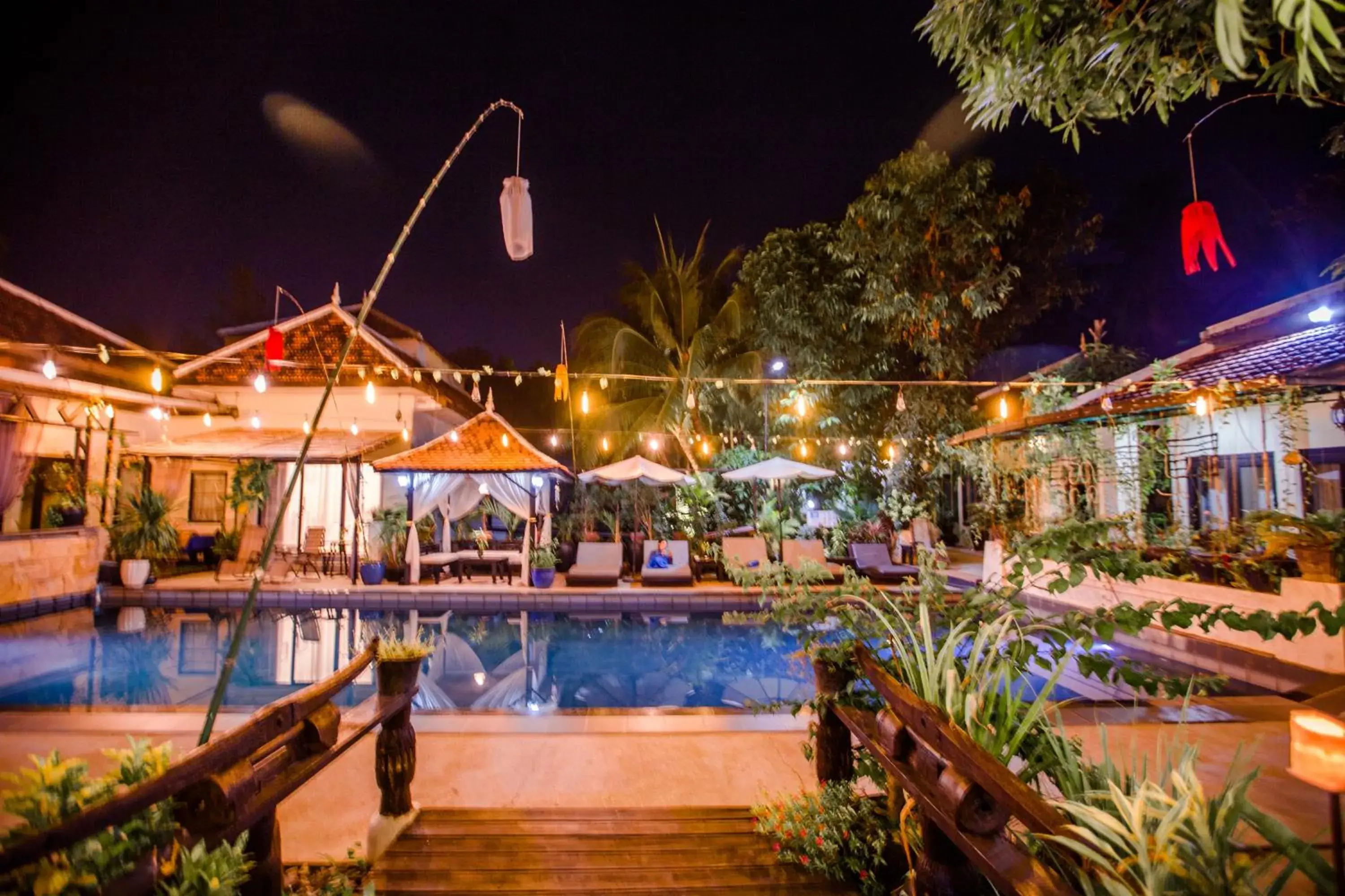 Pool view, Swimming Pool in The Sanctuary Villa Battambang