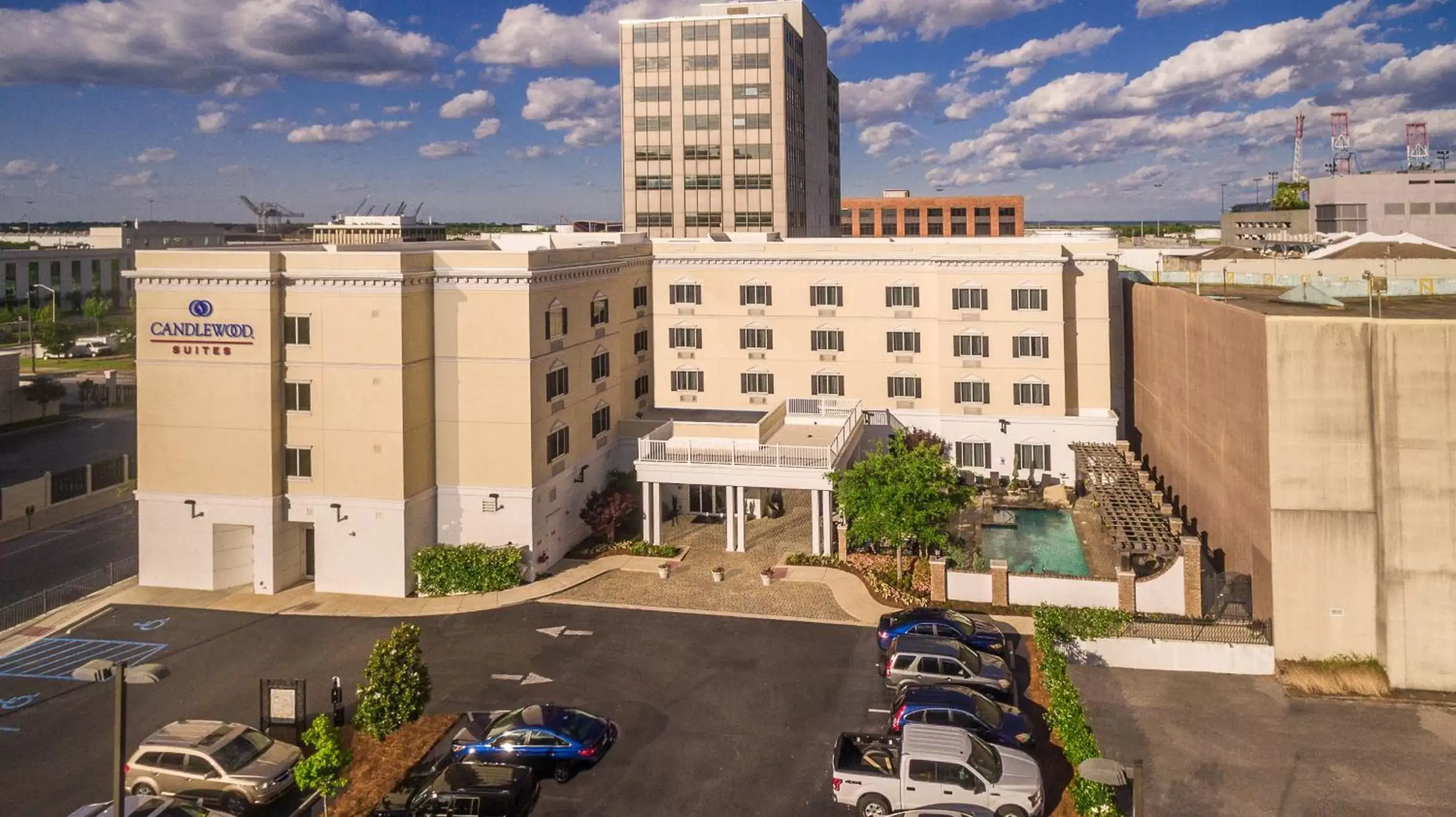 Property building in Candlewood Suites Mobile-Downtown, an IHG Hotel