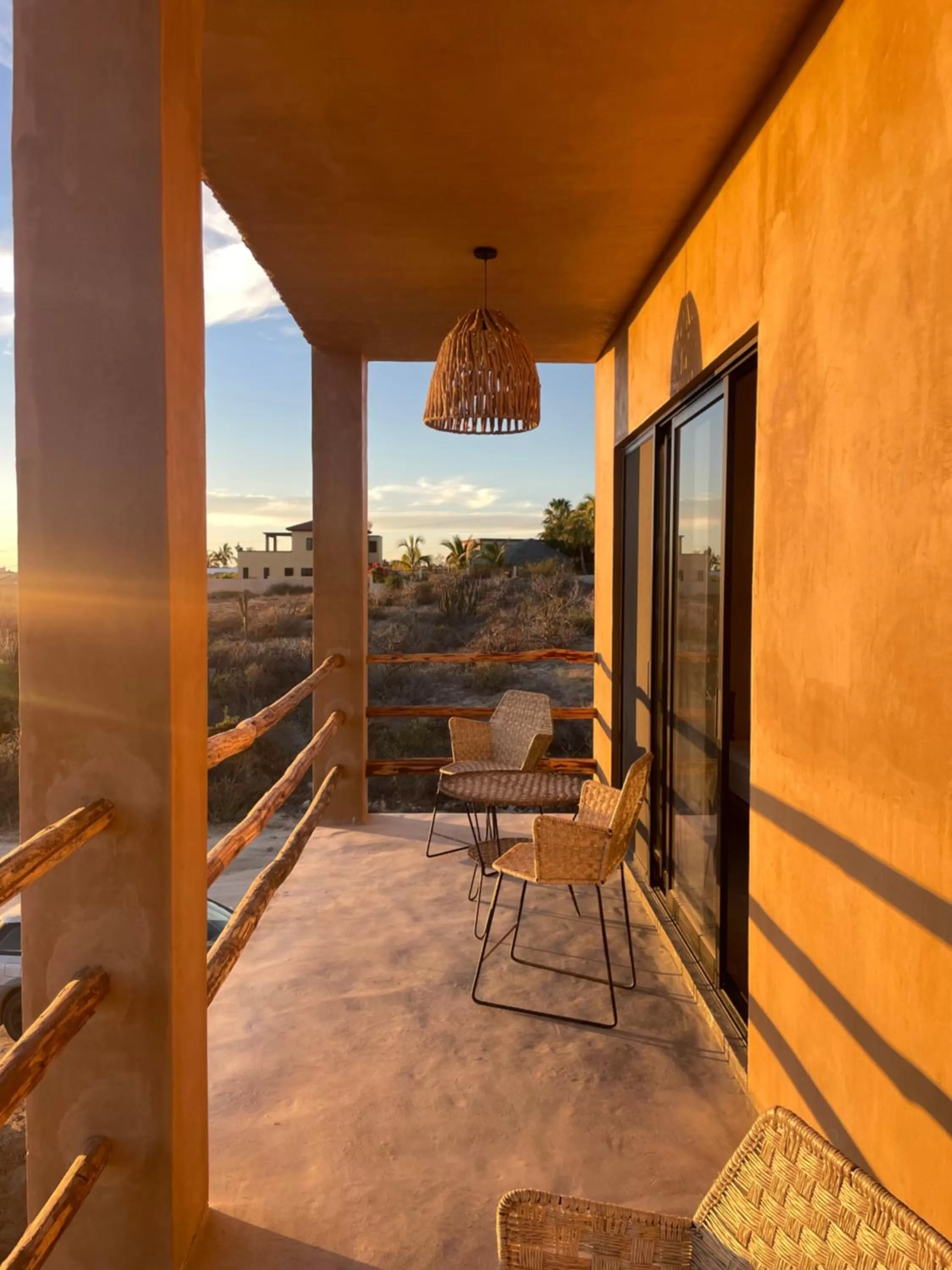 Balcony/Terrace in Baja Temple