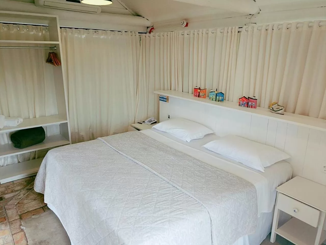 Bed in Pousada Canto da Vigia