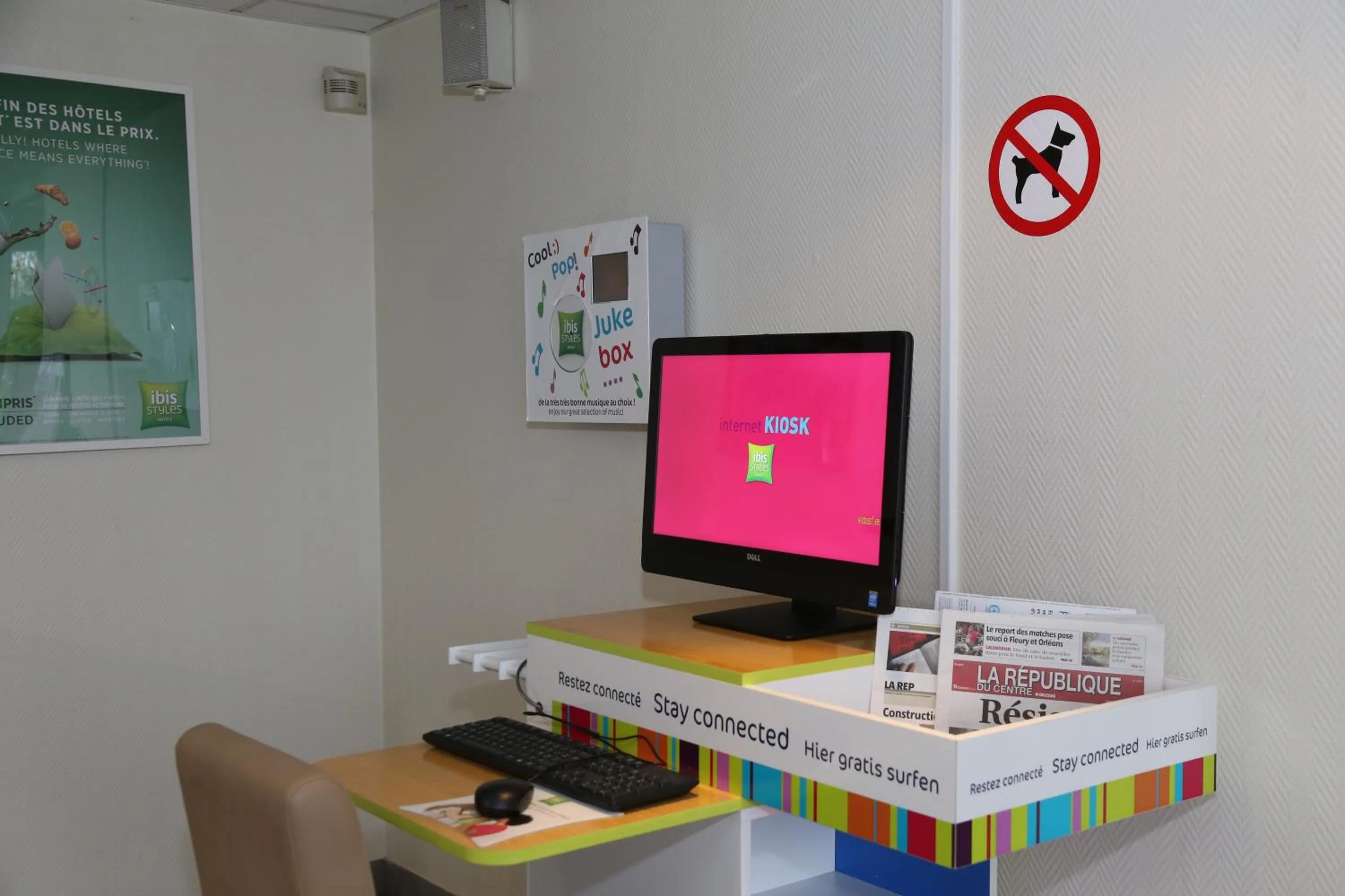 Area and facilities in ibis Styles Orléans