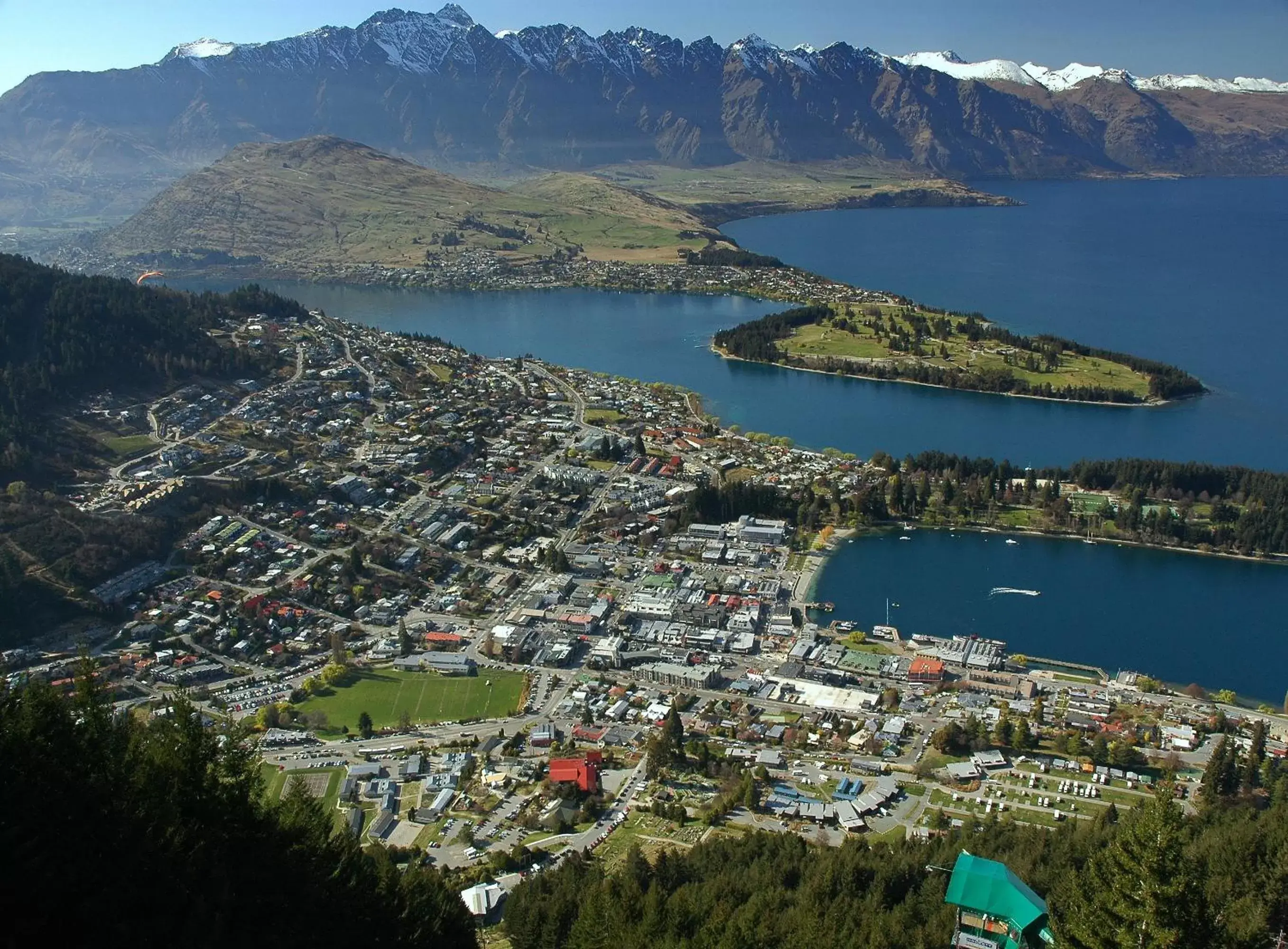 Bird's eye view, Bird's-eye View in Queenstown Park Boutique Hotel