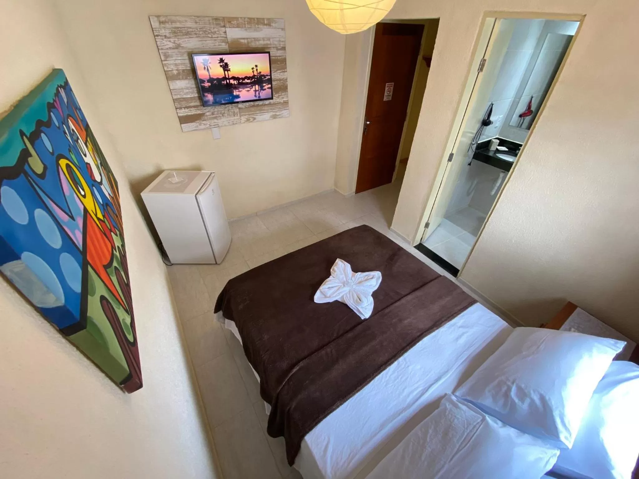 Bed in Refúgio Pousada Fortaleza