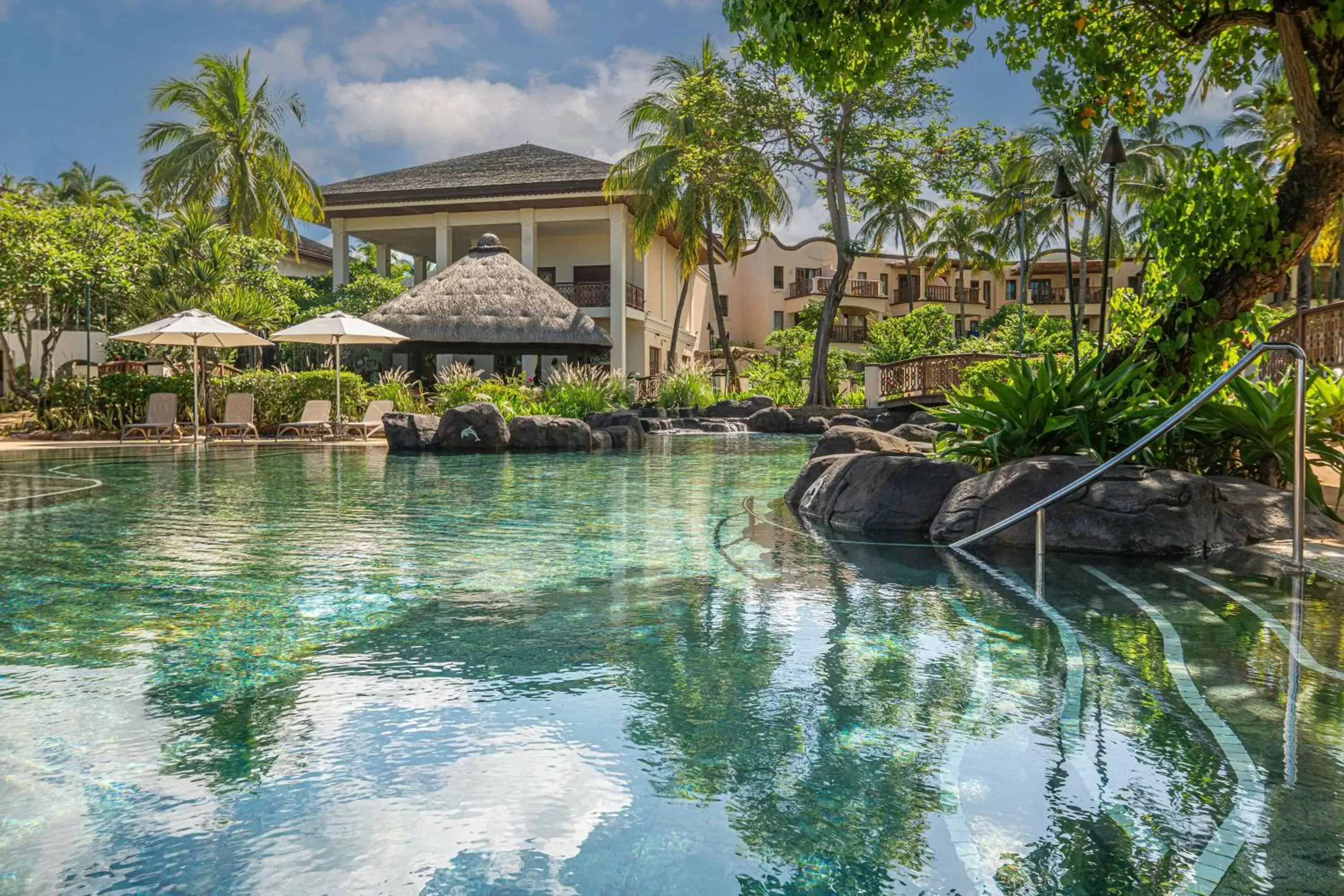 Pool view, Swimming Pool in Hilton Mauritius Resort & Spa