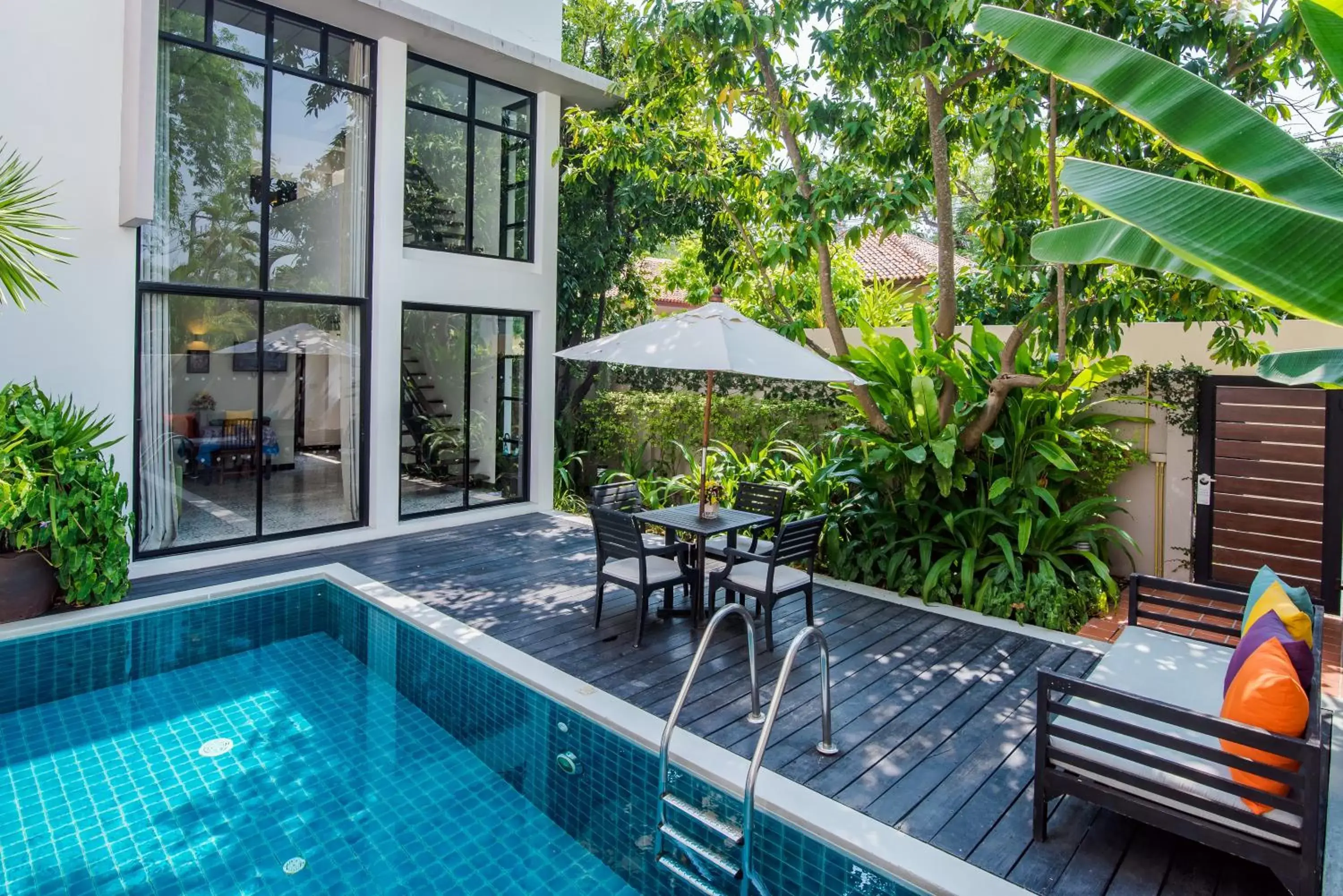 Seating area, Swimming Pool in Anantasila Villa by the sea, Hua Hin - SHA Extra Plus