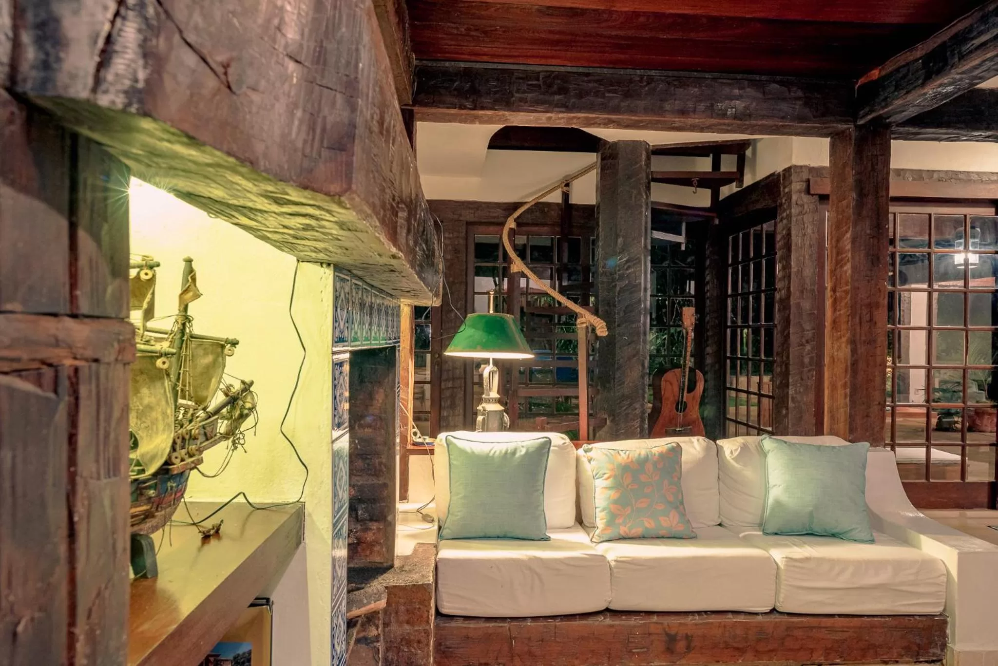 Living room in Pousada Blanca Mar