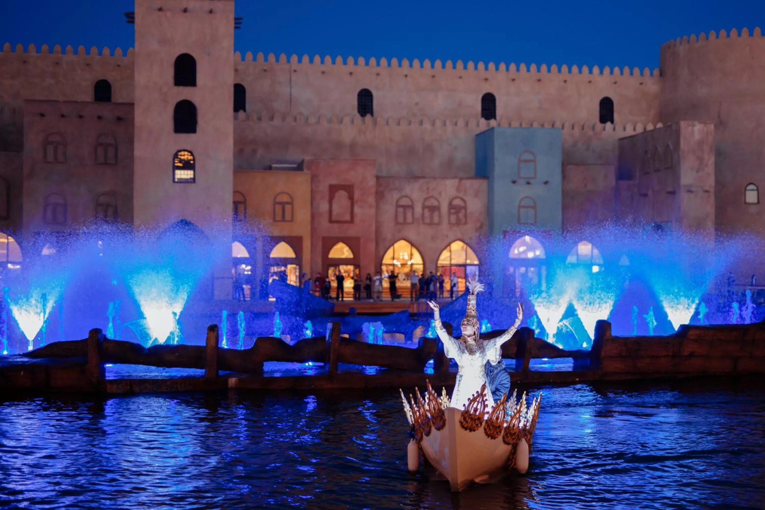 Evening entertainment in KARAVANSARAY Turkistan Harbour Hotel -FLYING THEATRE ACCESS